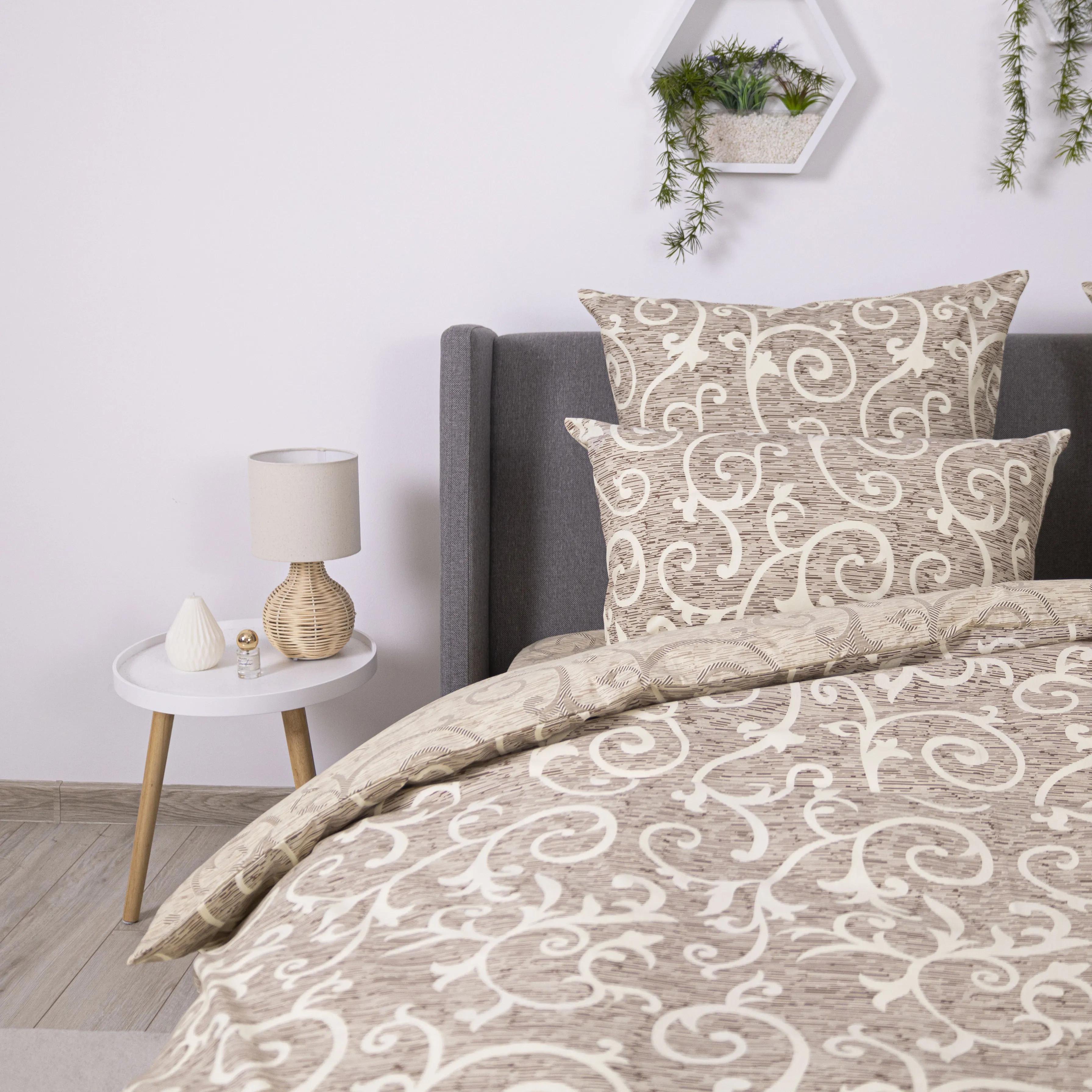 Постільна білизна ТЕП "Soft dreams" Beige and White, 70х70, євро - Фото 2