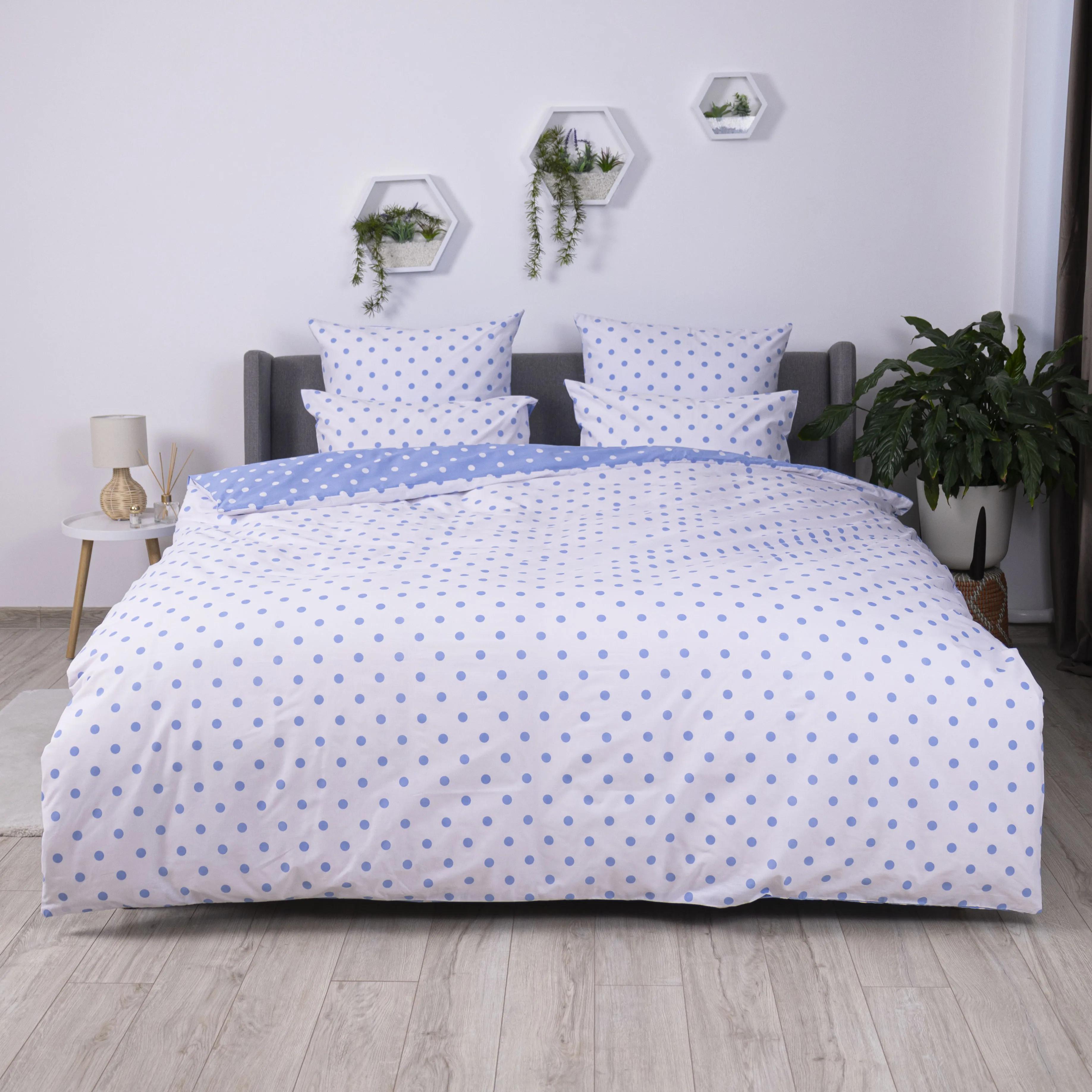 Постільна білизна ТЕП "Happy Sleep" Light Blue Dots, 50x70, полуторна - Фото 3