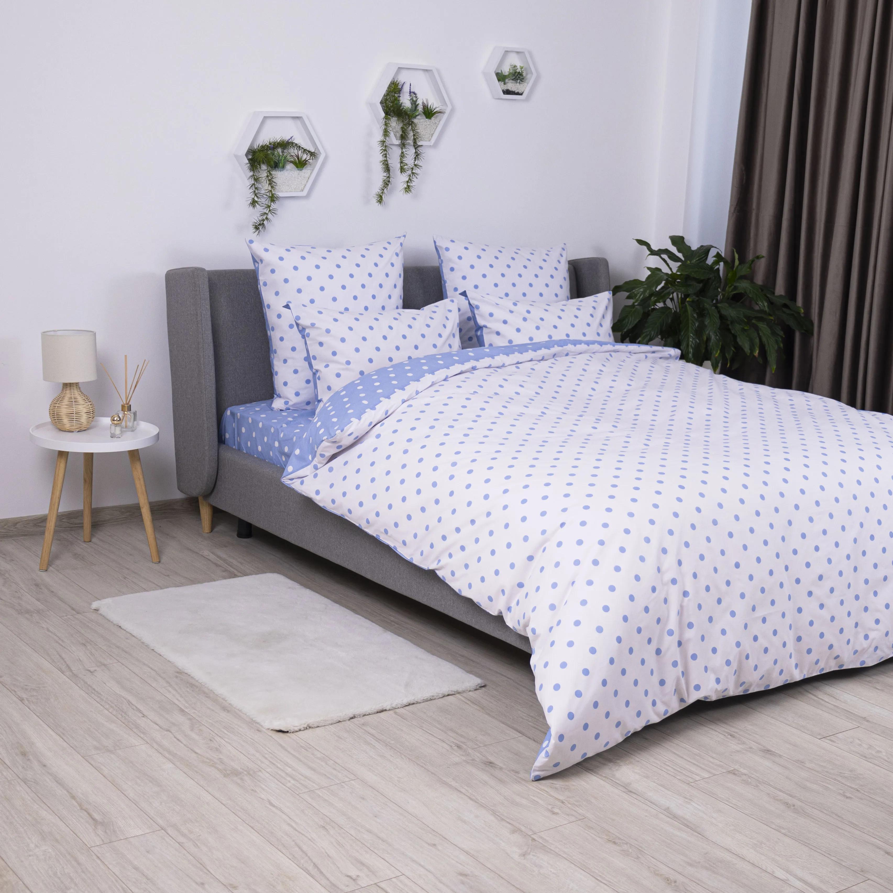Постільна білизна ТЕП "Happy Sleep" Light Blue Dots, 50x70, полуторна - Фото 4