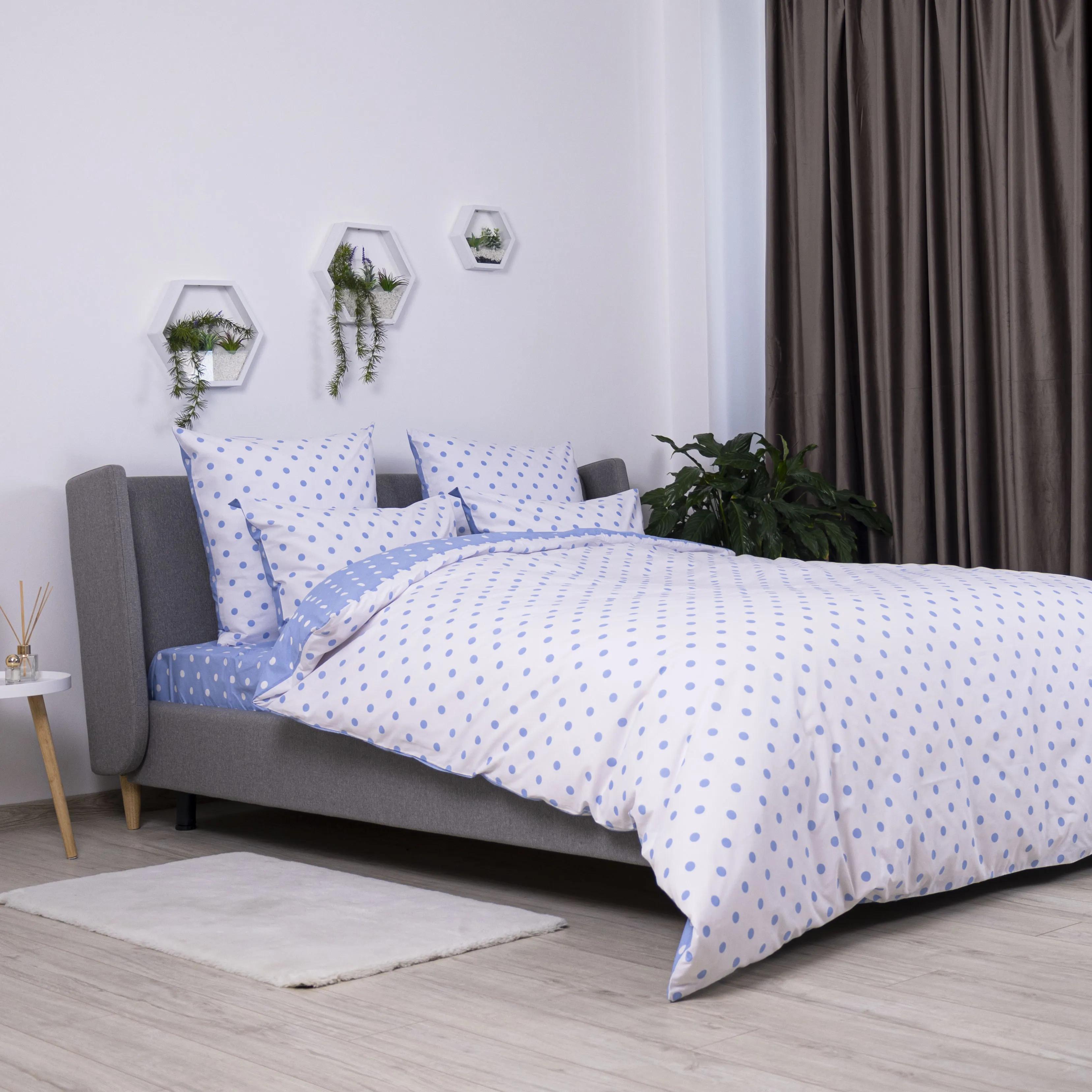 Постільна білизна ТЕП "Happy Sleep" Light Blue Dots, 50x70, полуторна - Фото 5