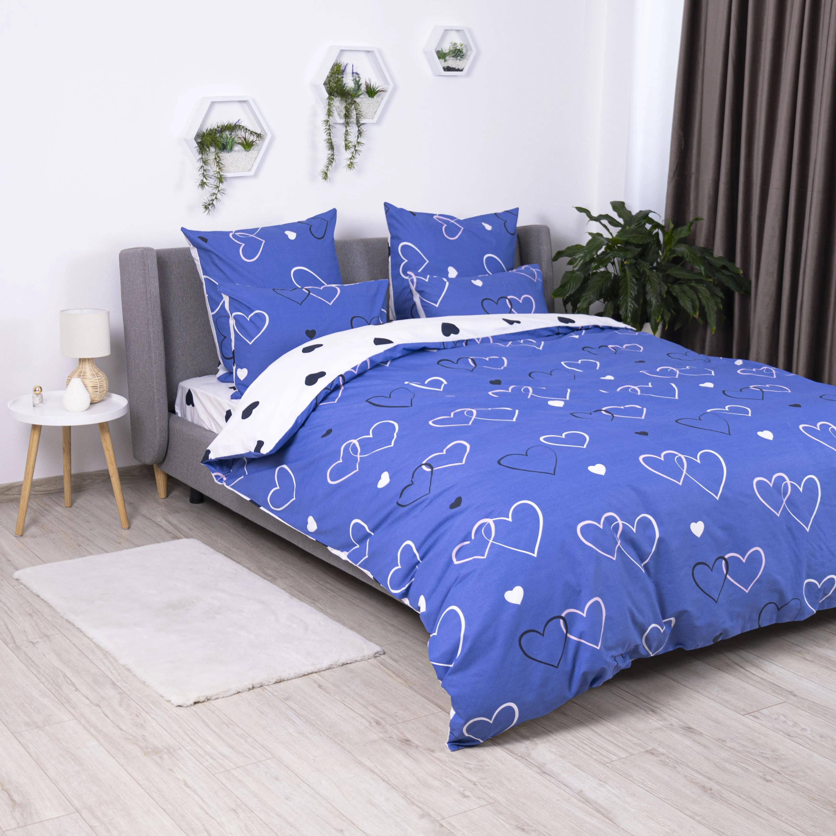 Постільна білизна "ТЕП" Navy Blue Love, 70x70, двоспальна - Фото 4