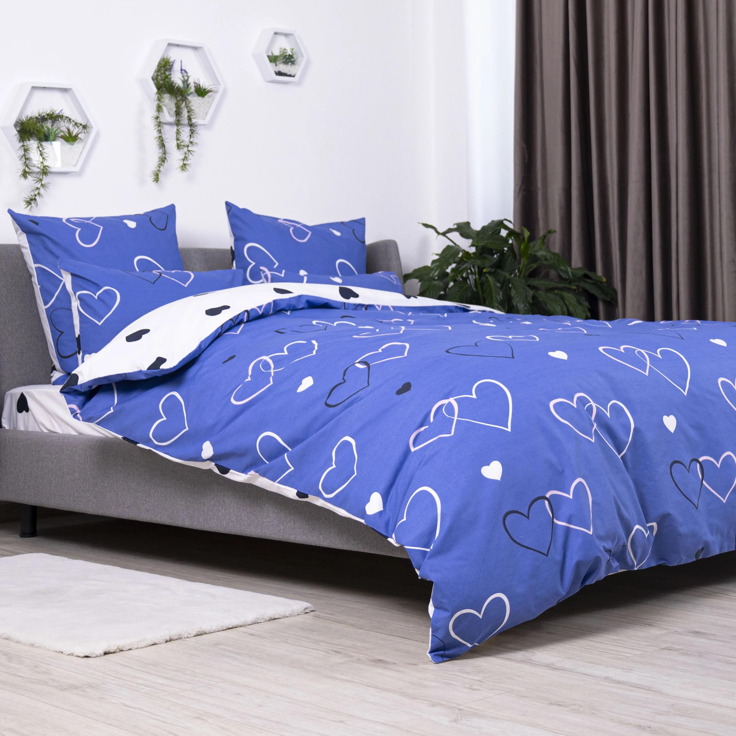 Постільна білизна "ТЕП" Navy Blue Love, 70x70, двоспальна - Фото 5