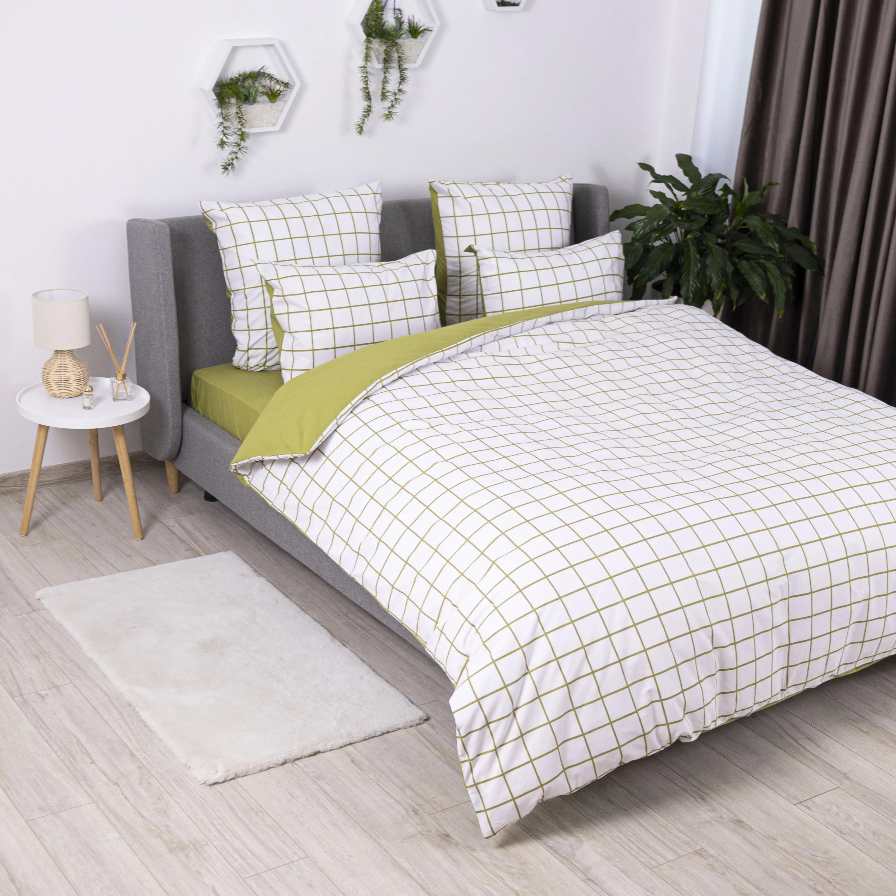 Постільна білизна "ТЕП" Olive Check, 70x70, євро - Фото 4