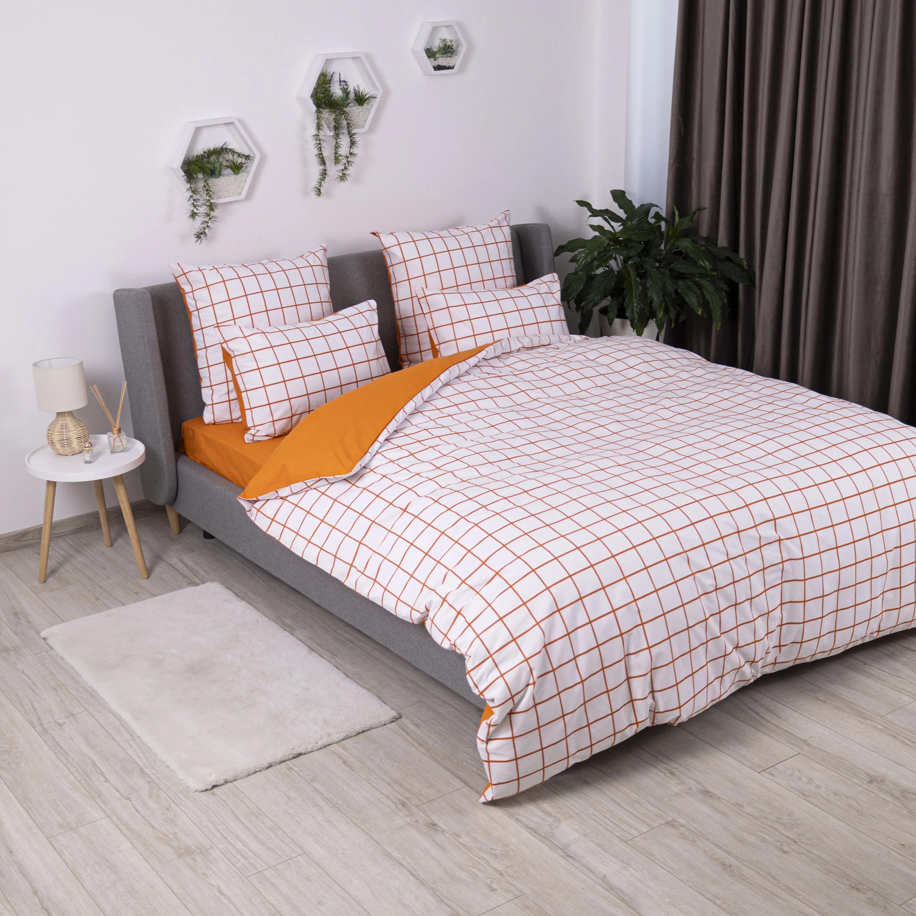 Постільна білизна ТЕП "Happy Sleep" Terracotta Check, 50x70, двоспальна - Фото 4