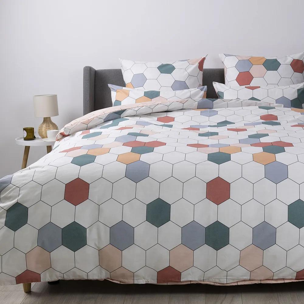 Постельное белье ТЕП "Happy Sleep" Красочные соты, 50x70, двуспальное - Фото 8