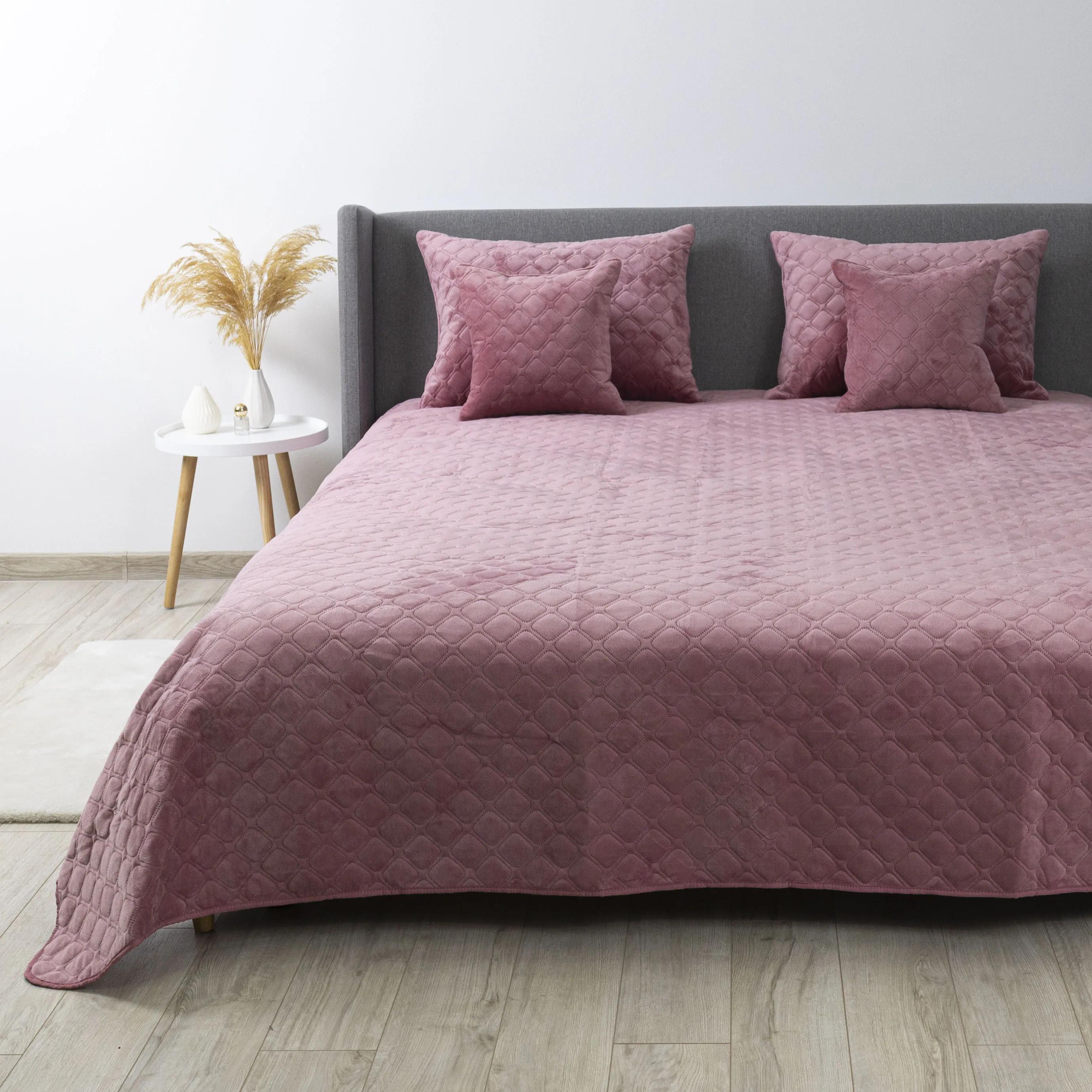 Покрывало ТЕП "VELOUR" Mesa rose/Ромб круглый