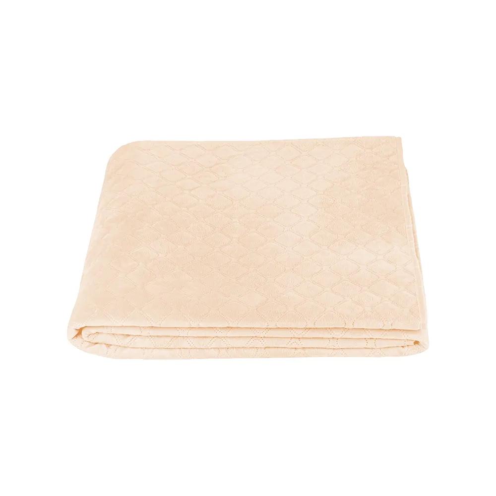 Bed Covers TEP "VELOUR" Peach/Rhombus round, 150x210 - Photo 3