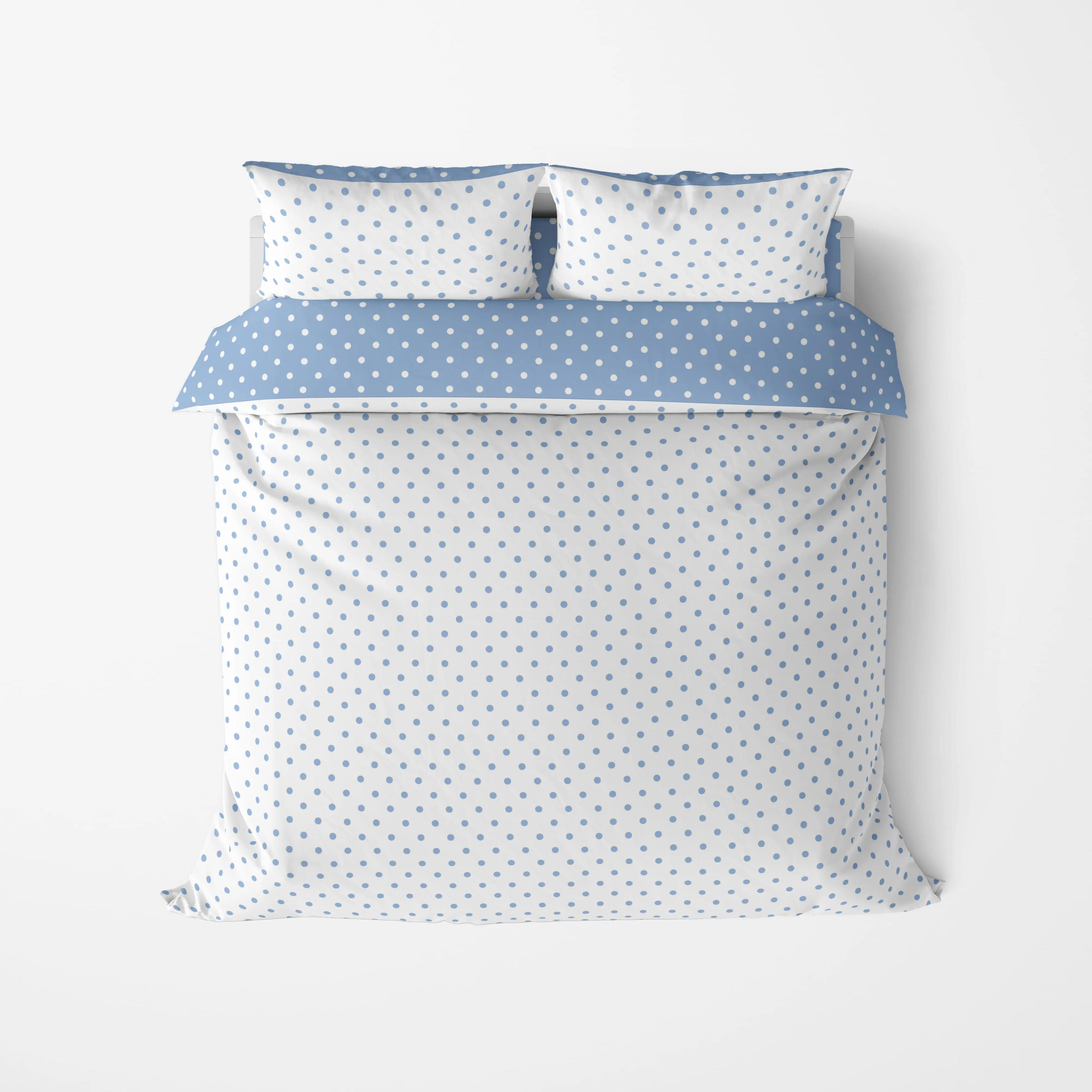 Постільна білизна ТЕП "Happy Sleep" Light Blue Dots, 50x70, полуторна - Фото 2