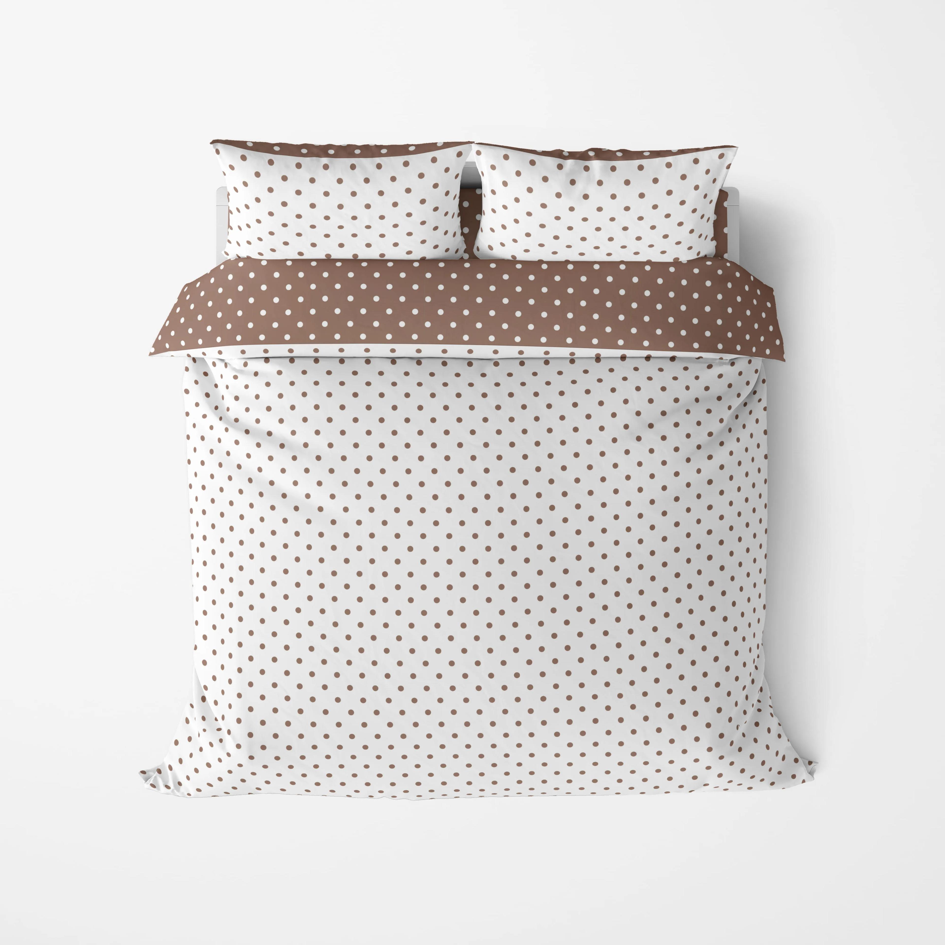 Постельное белье ТЕП "Happy Sleep" Cappuccino Dots, 50x70, полуторное - Фото 2