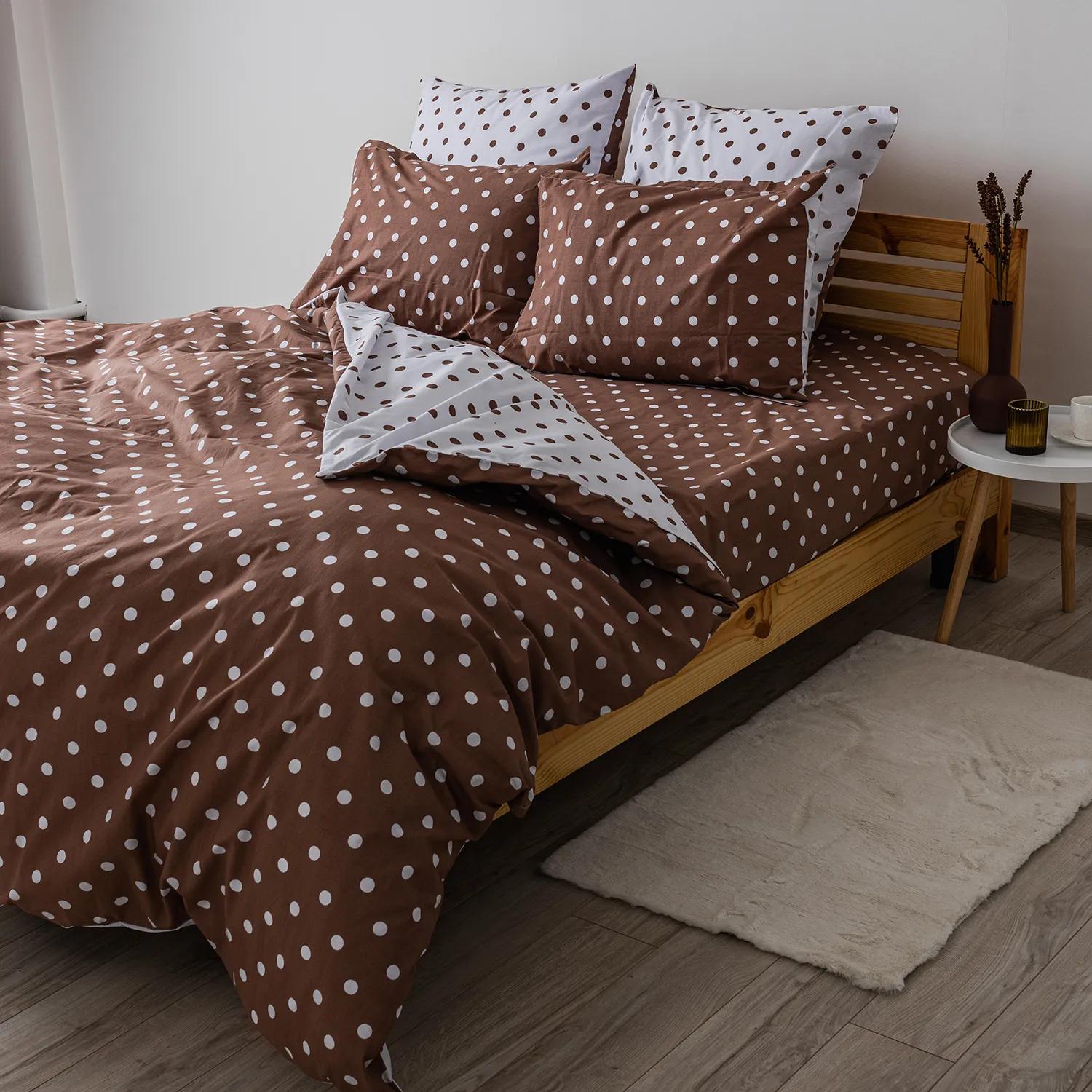 Постельное белье ТЕП "Happy Sleep" Cappuccino Dots, 50x70, полуторное - Фото 3