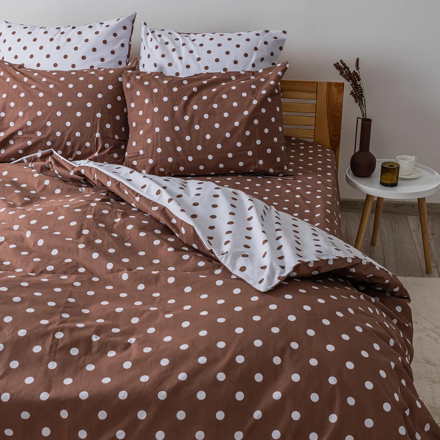 Постельное белье ТЕП "Happy Sleep" Cappuccino Dots, 50x70, полуторное - Фото 4