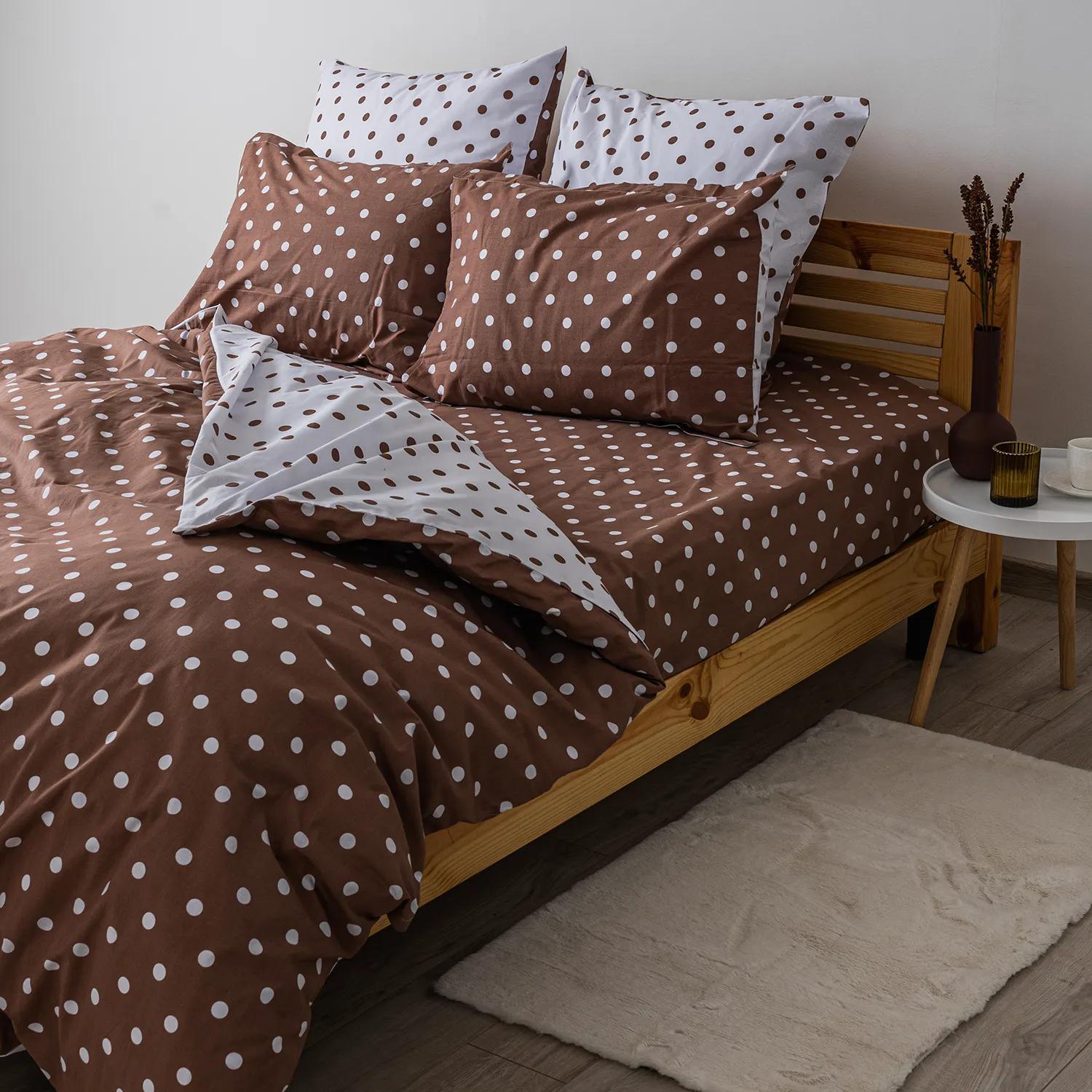 Постельное белье ТЕП "Happy Sleep" Cappuccino Dots, 50x70, полуторное - Фото 5