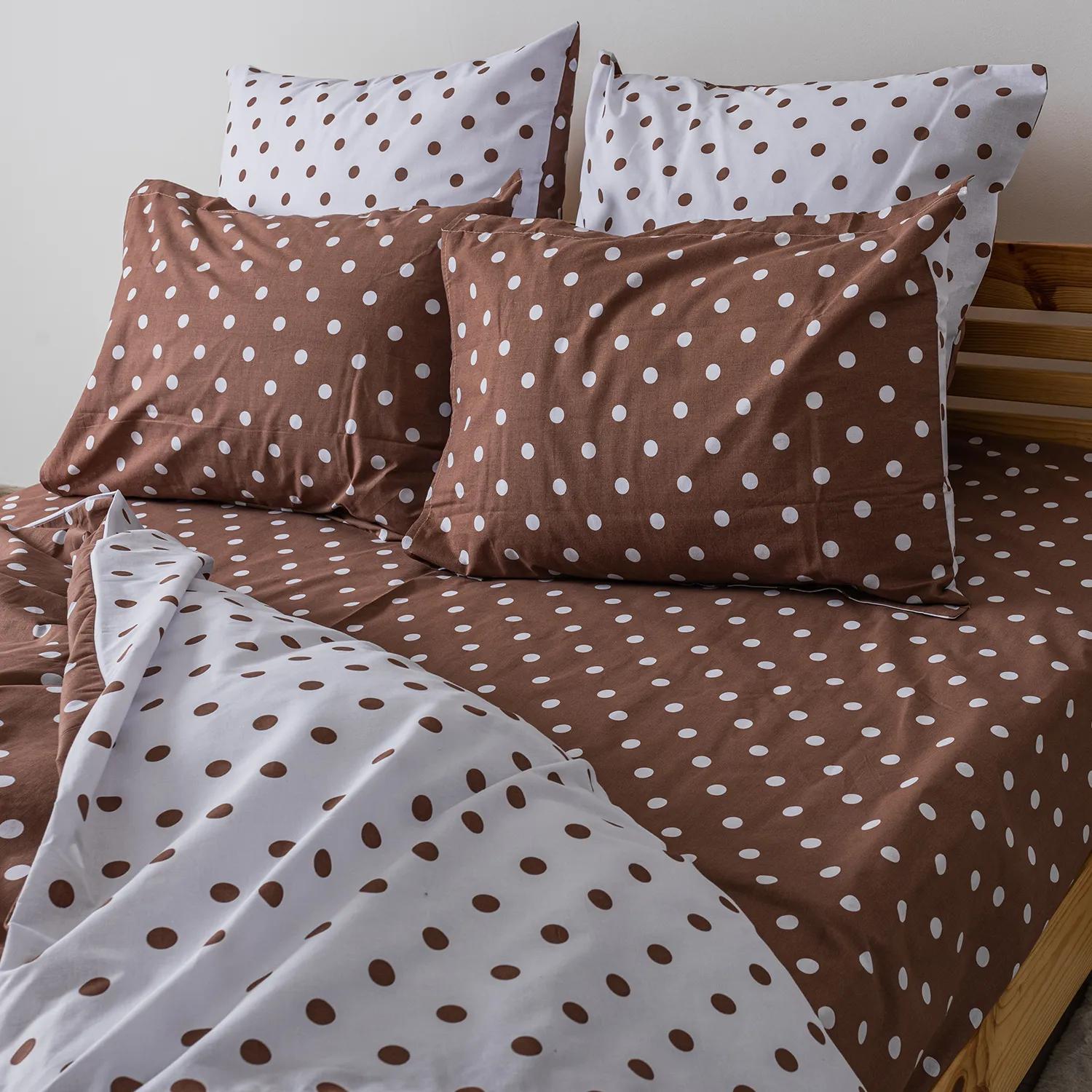 Постельное белье ТЕП "Happy Sleep" Cappuccino Dots, 50x70, полуторное - Фото 6