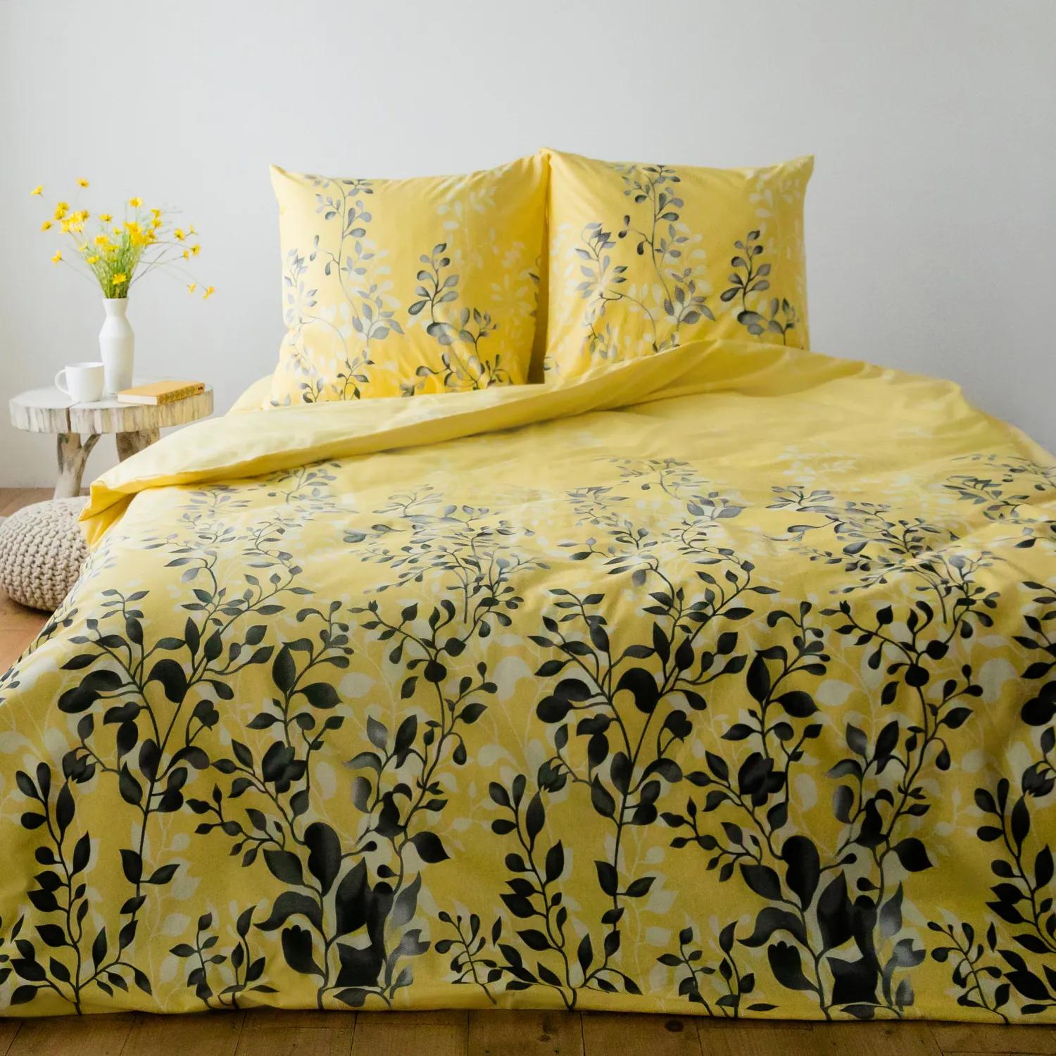 Постельное белье ТЕП "Everyday collection"  Black and Yellow, 70х70, евро - Фото 4