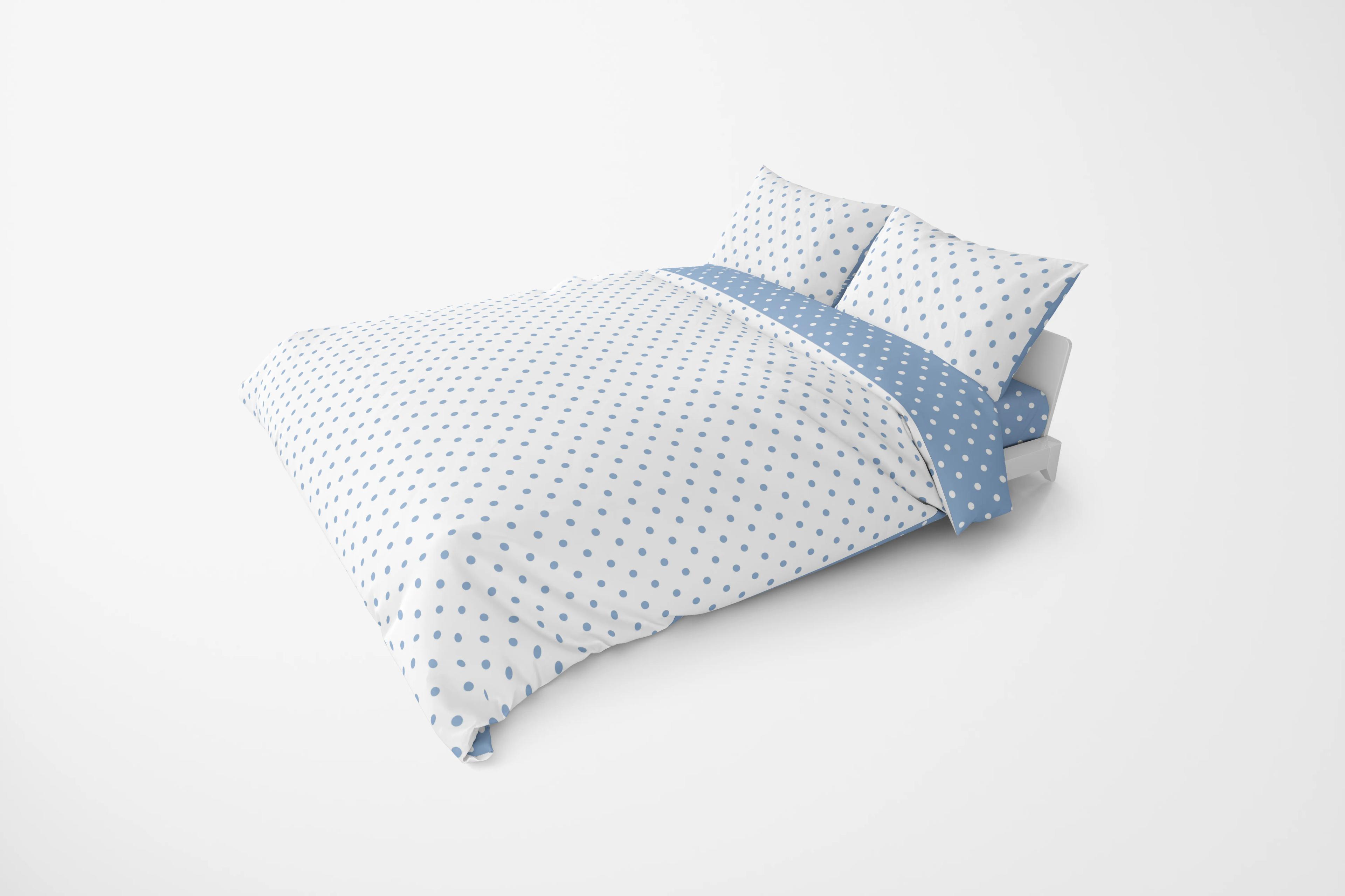 Постельное белье "ТЕП" Light Blue Dots, 70x70, полуторное - Фото 2