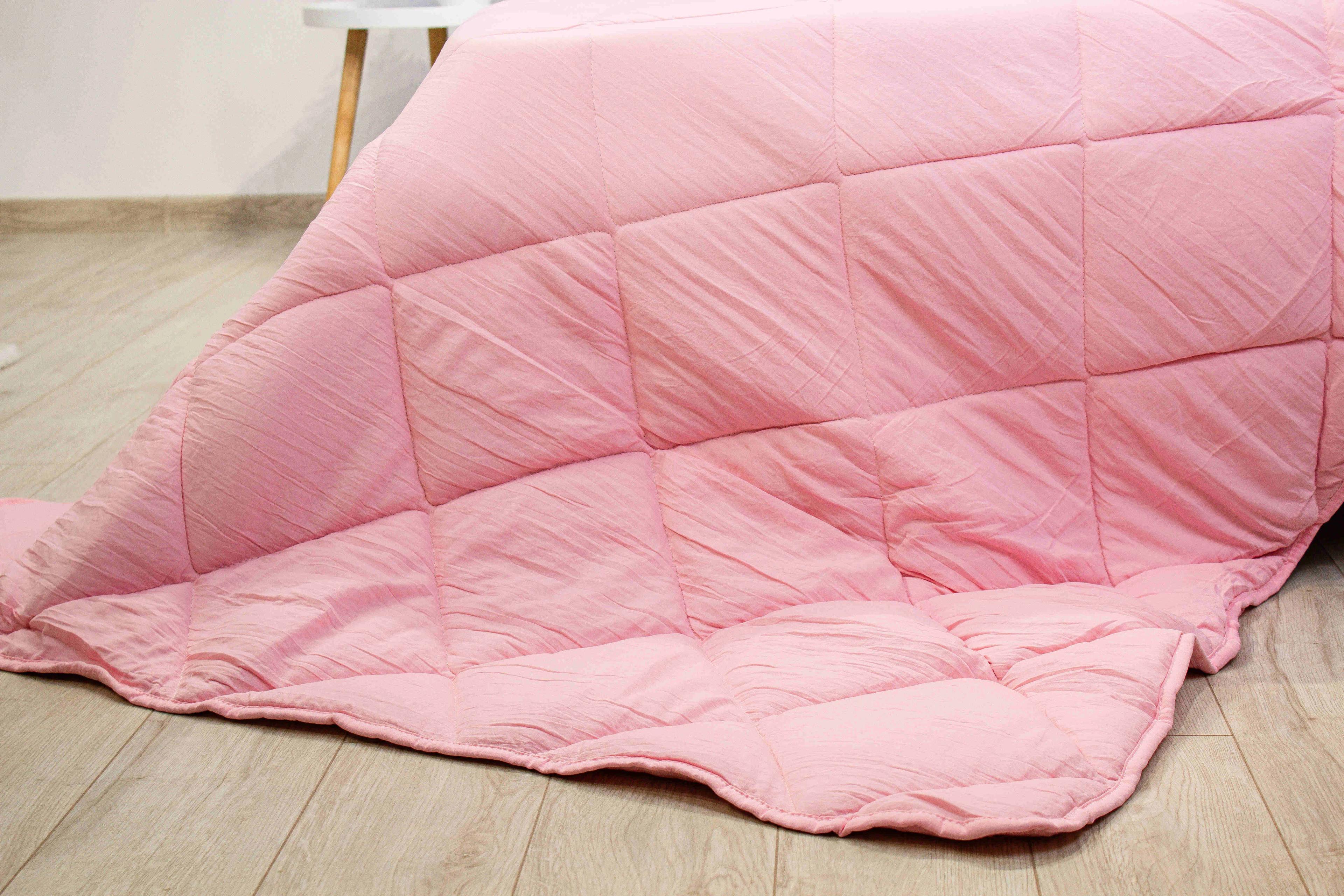 Quilt "WASHED COTTON" Pink powder (in shades) , 140x200 - Photo 10