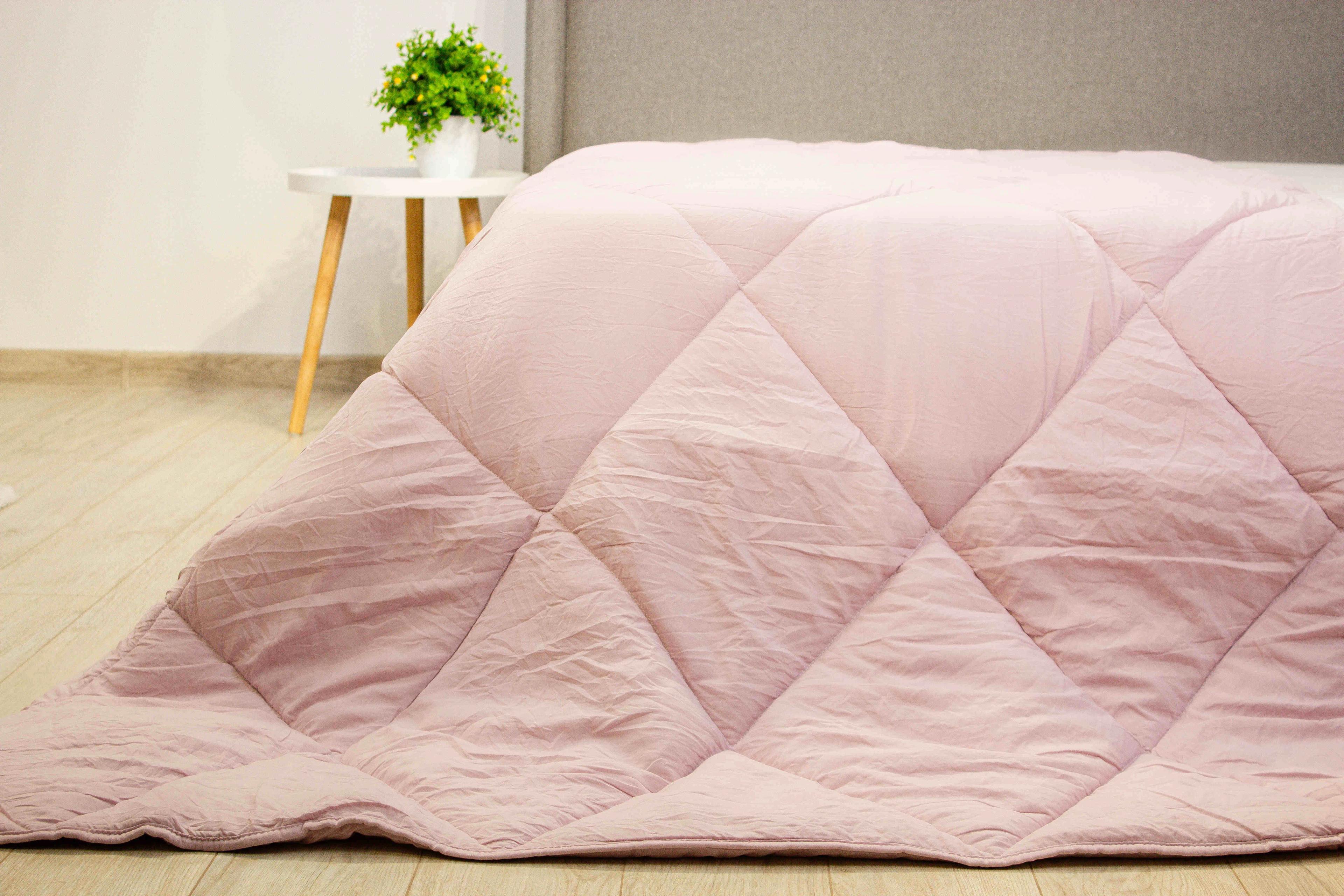 Quilt "WASHED COTTON" Pink powder (in shades) , 140x200 - Photo 11