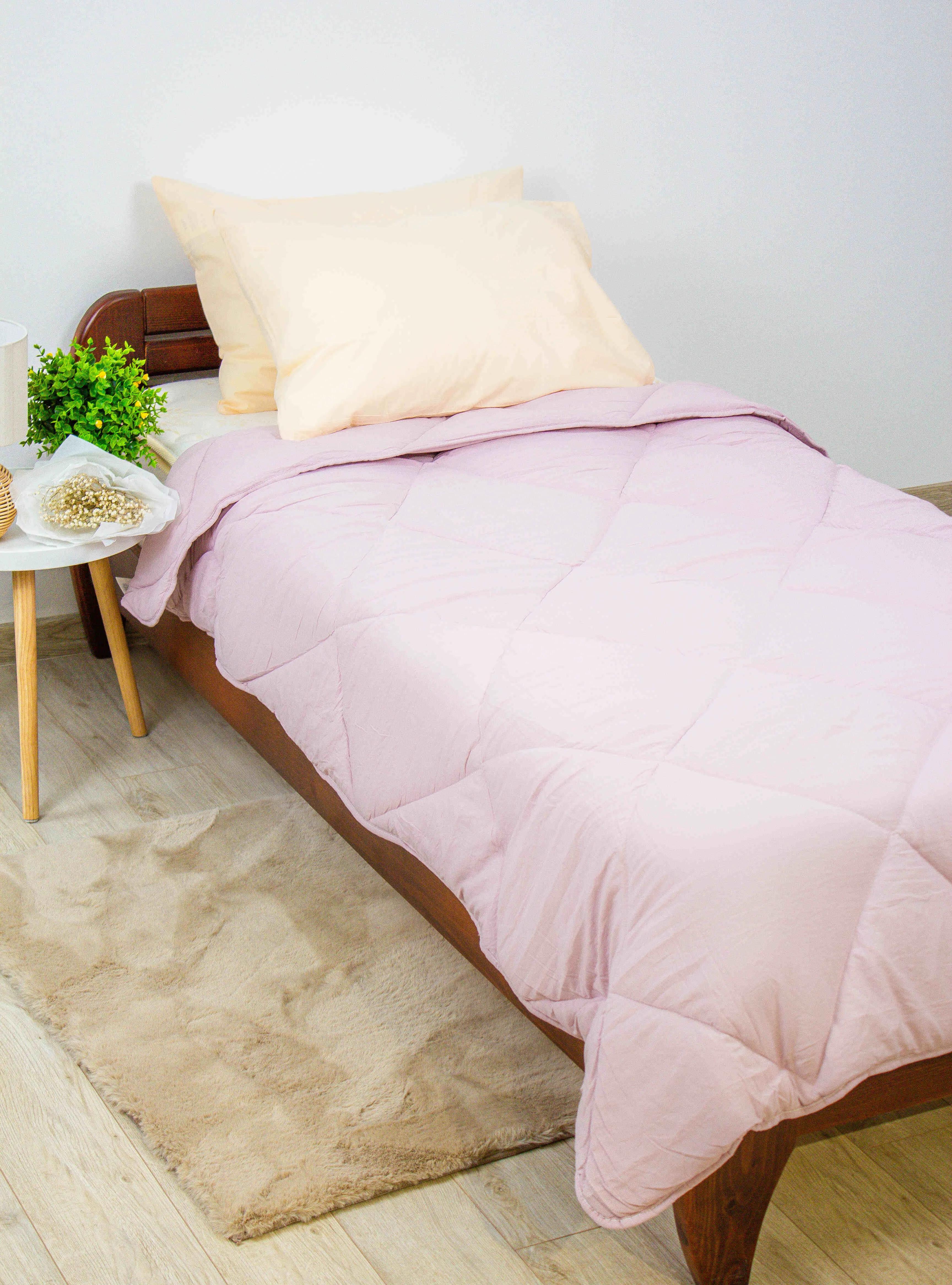 Quilt "WASHED COTTON" Pink powder (in shades) , 140x200 - Photo 12