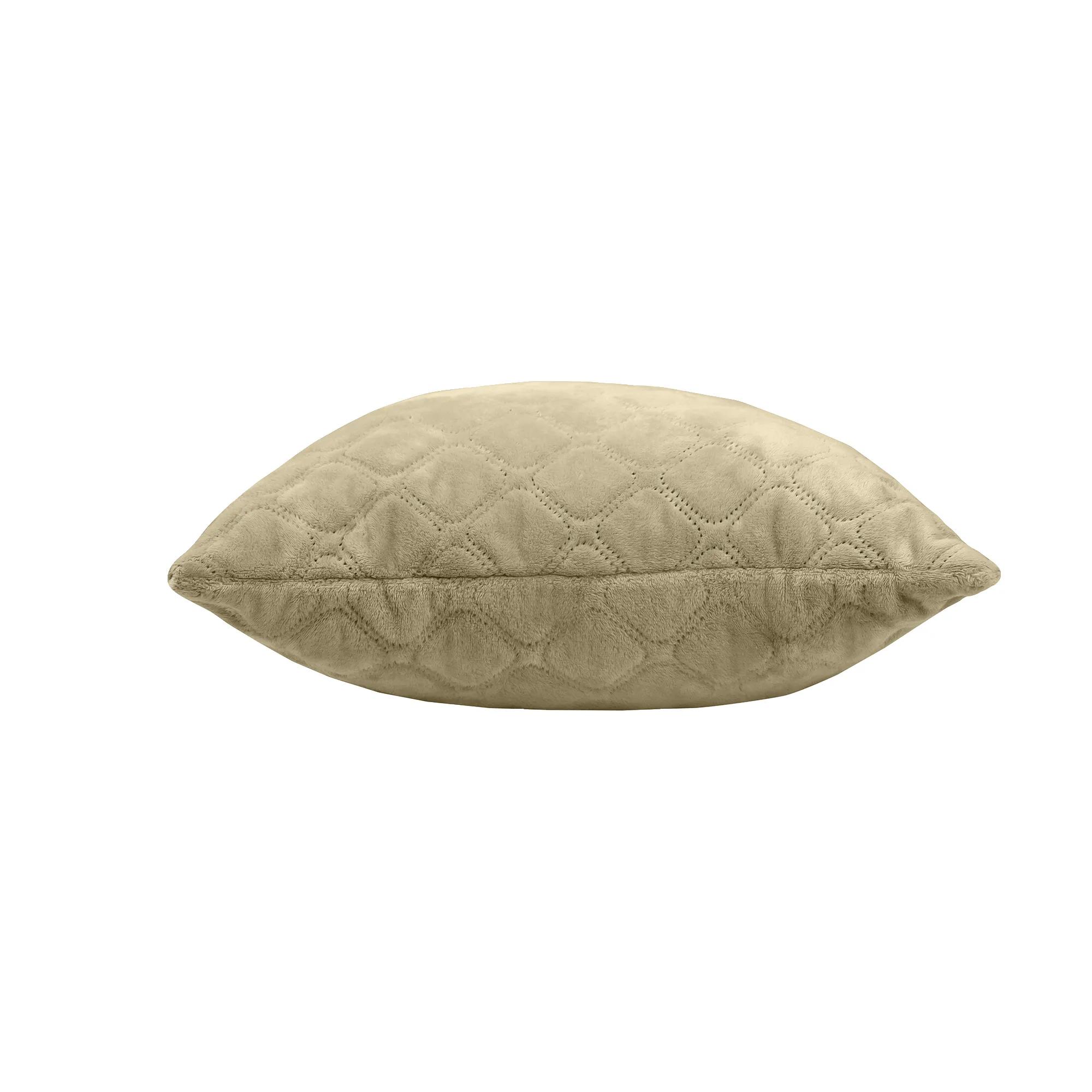 Подушка декоративна "VELOUR" Бежева, 45x45 - Фото 6