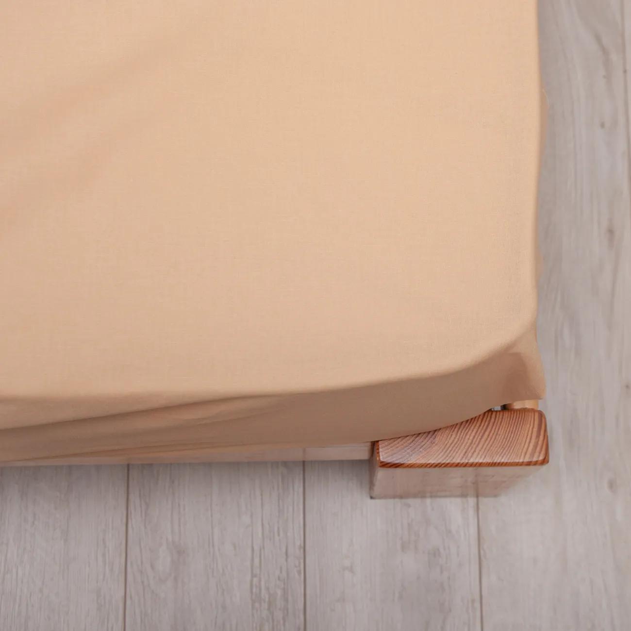 Sheet "NATHNENNYA" with an elastic band Creamy, 160x200 - Photo 2