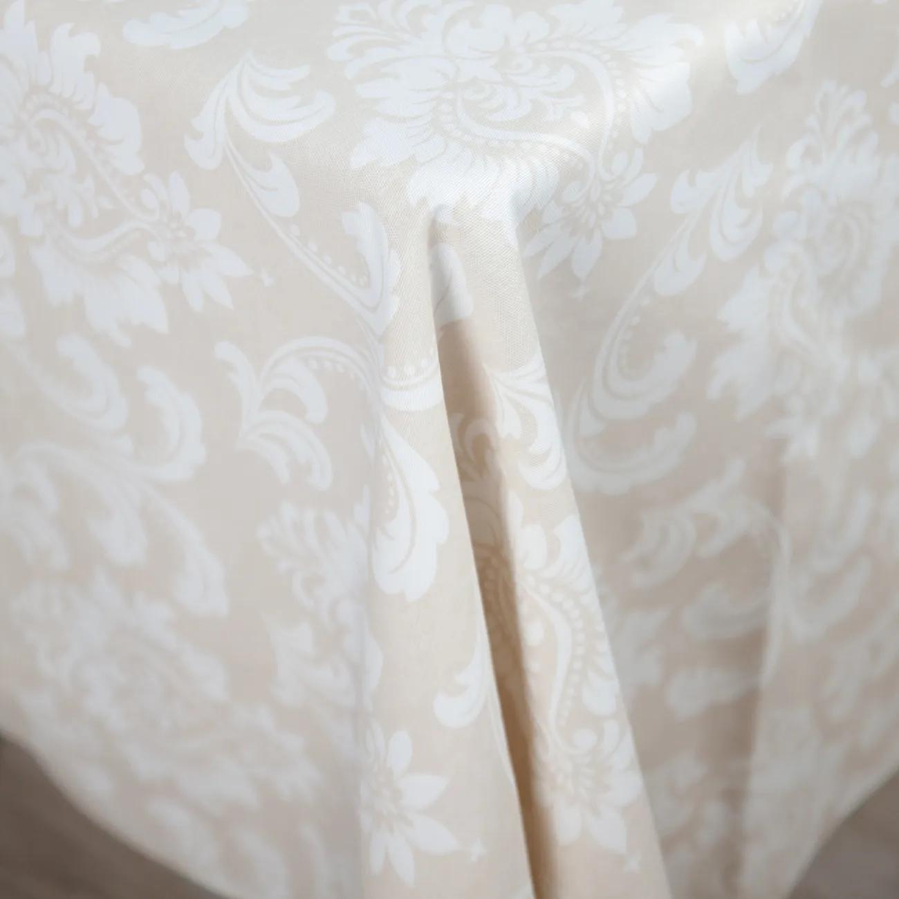 Tablecloth "Panama" water repellent Beige Lilia, 160x200 - Photo 4