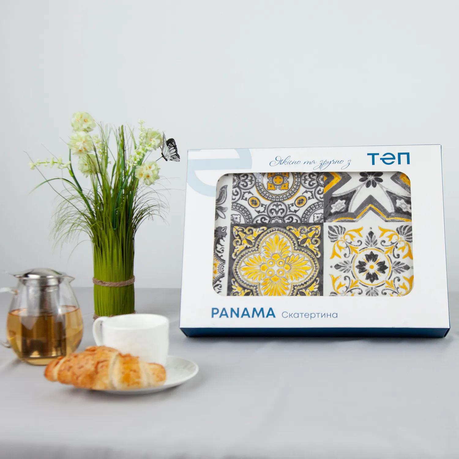 Tablecloth "Panama" water repellent Gray provence, 160x200 - Photo 3