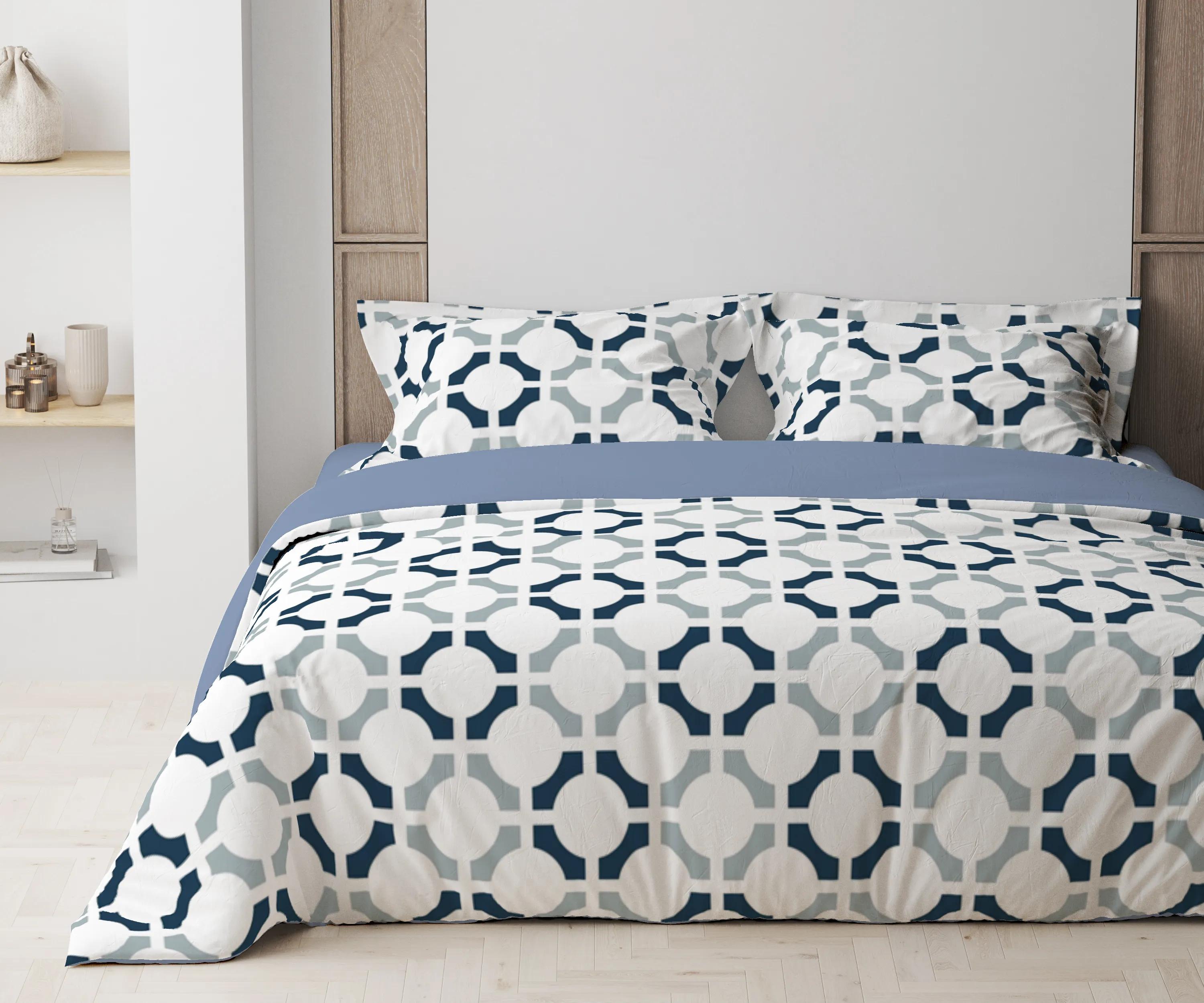Bedding Set "TEP" Ocean Grid
