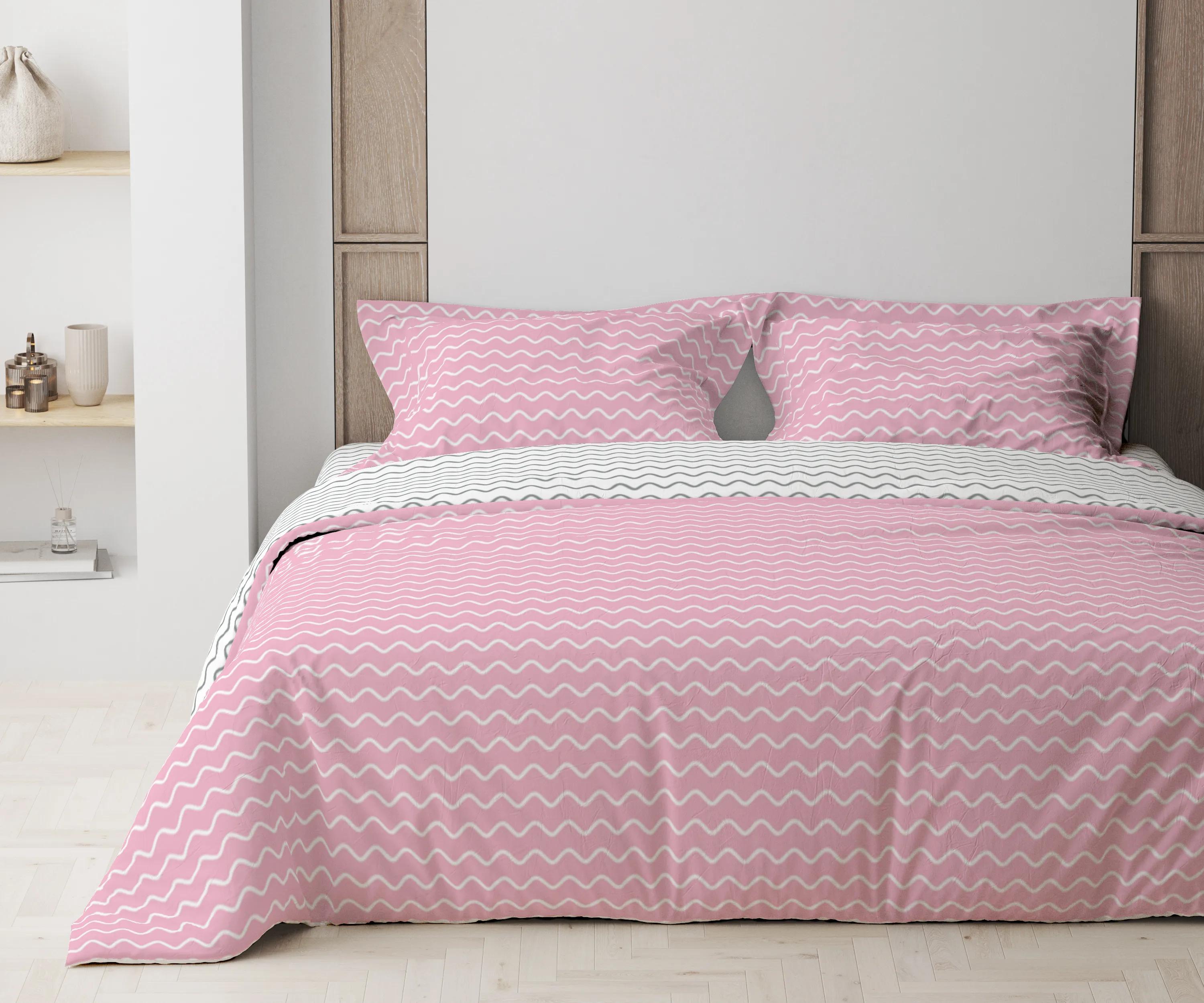 Bedding Set "TEP" Pink Wave