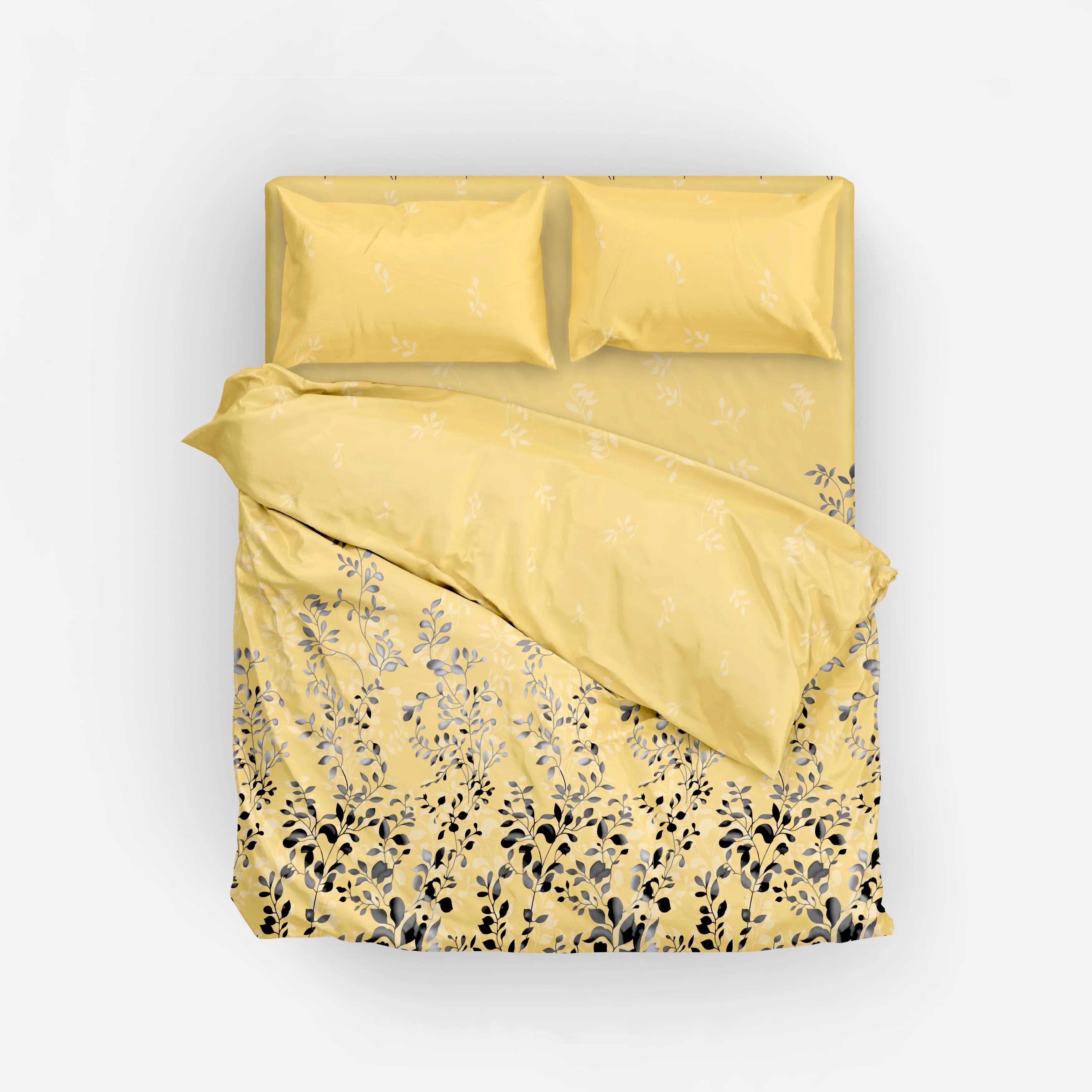 Постельное белье ТЕП "Everyday collection"  Black and Yellow, 70х70, евро - Фото 2