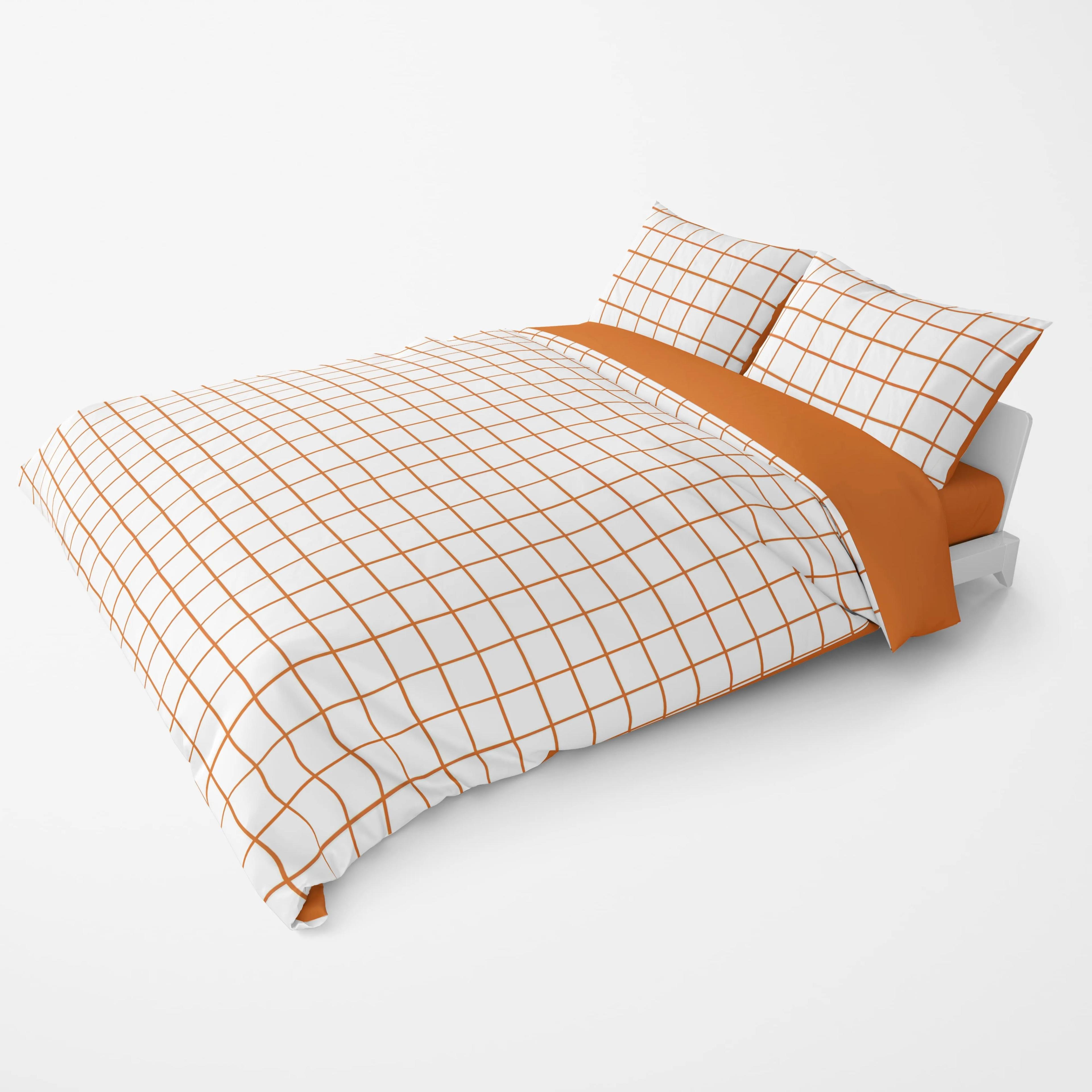 Постельное белье "ТЕП" Terracotta Check, 70x70, двуспальное - Фото 4