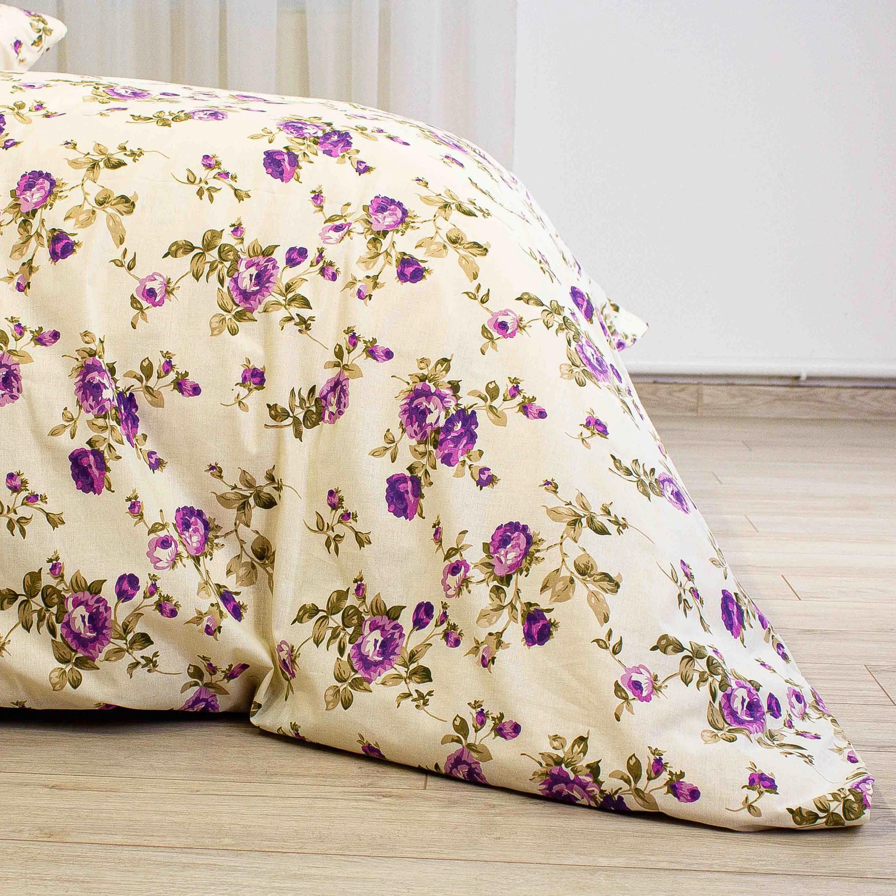 Bed Linen Set ТЕП «Happy Sleep» Gorgeous Flowers, euro - Photo 6