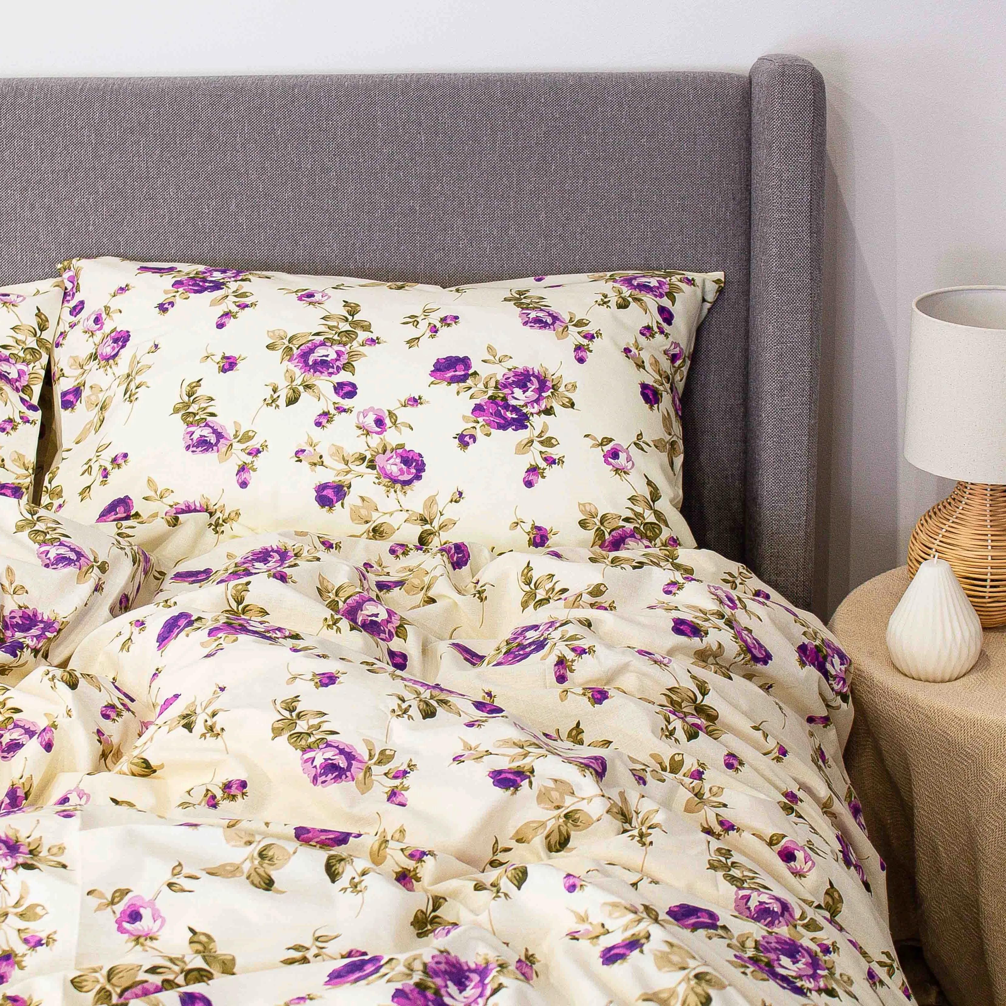 Bed Linen Set ТЕП «Happy Sleep» Gorgeous Flowers, euro - Photo 8