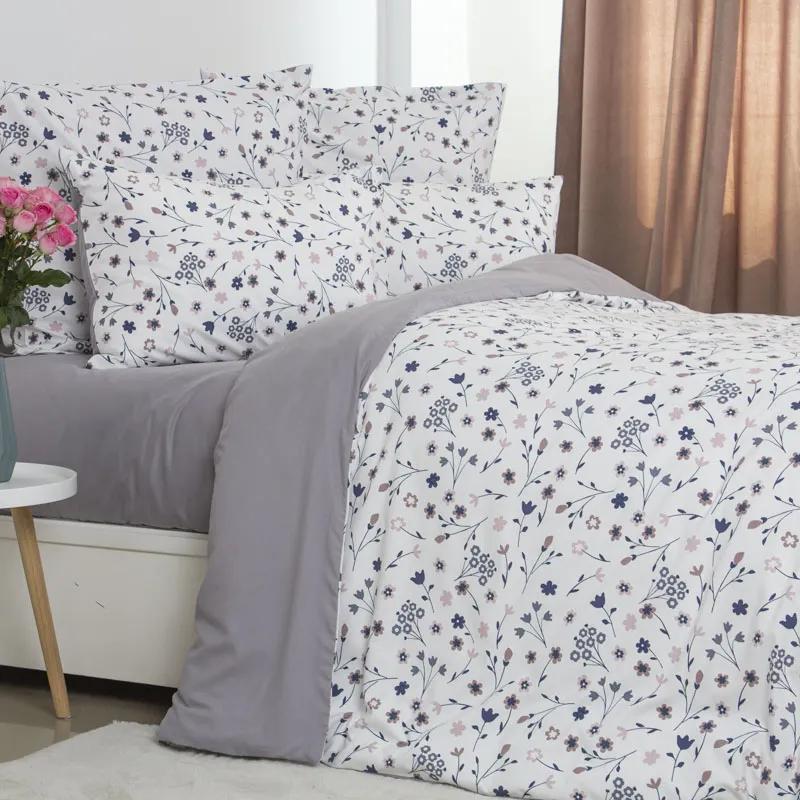 Комплект постільної білизни Melluna Silk Garden, євро - Фото 3