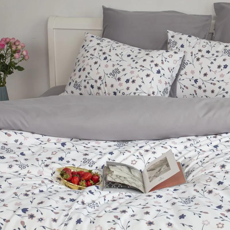 Комплект постільної білизни Melluna Silk Garden, євро - Фото 4