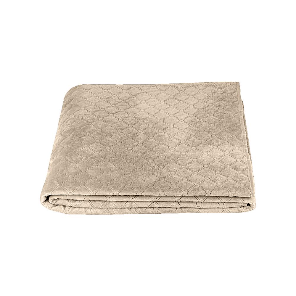 Bed Covers TEP "VELOUR" Golden Beige/Rhombus round, 150x210 - Photo 2