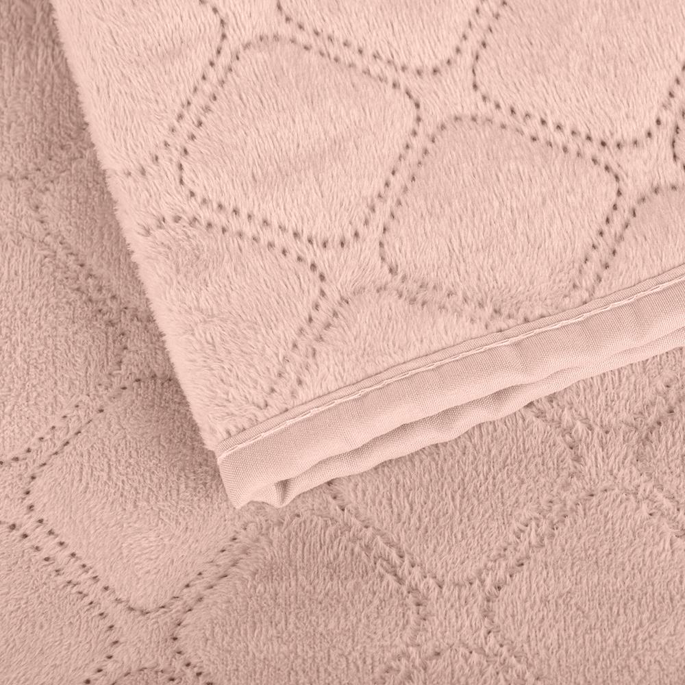 Bed Covers TEP "VELOUR" Powder/Rhombus round, 150x210 - Photo 3