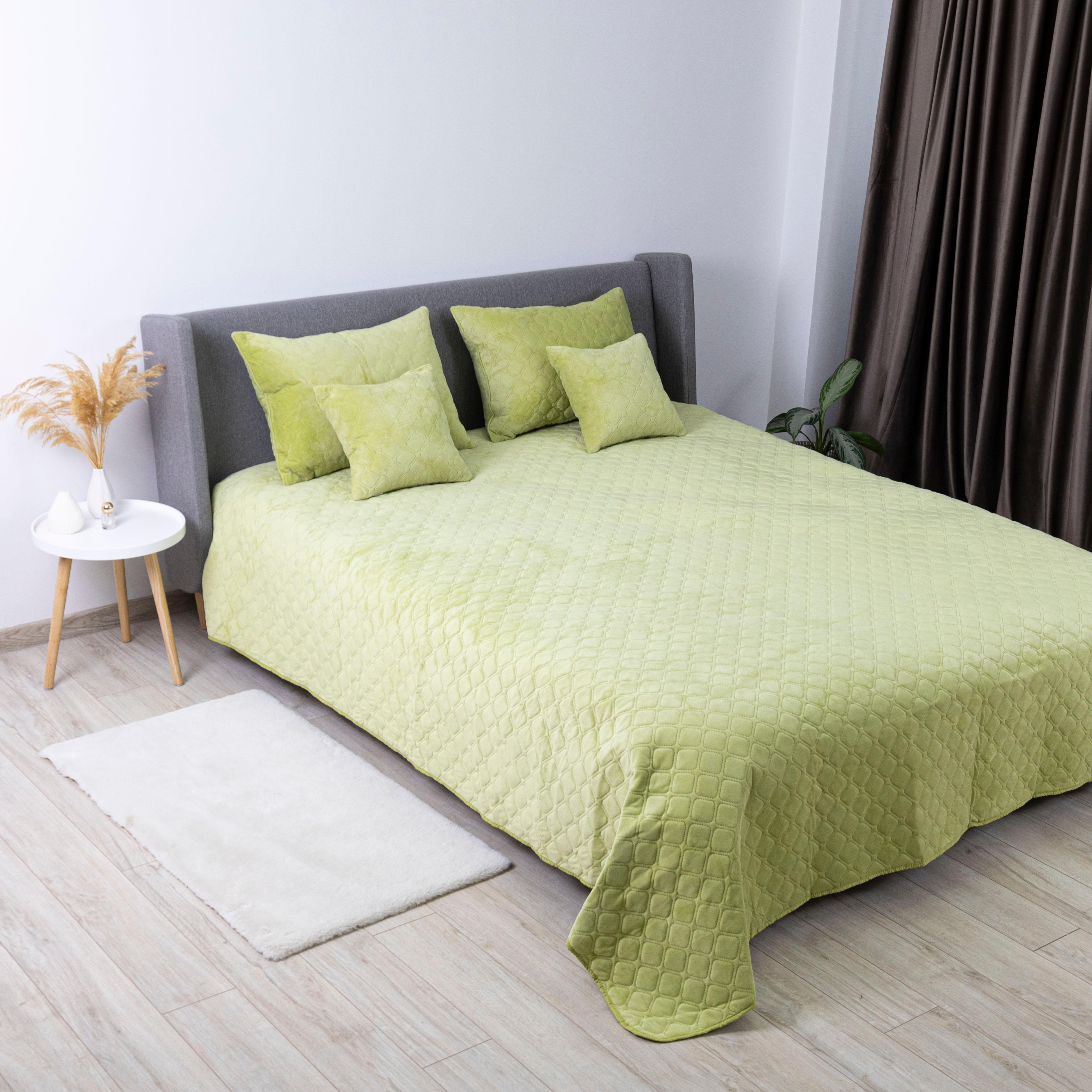 Bed Covers TEP "VELOUR" Salad/Rhombus round, 150x210 - Photo 6