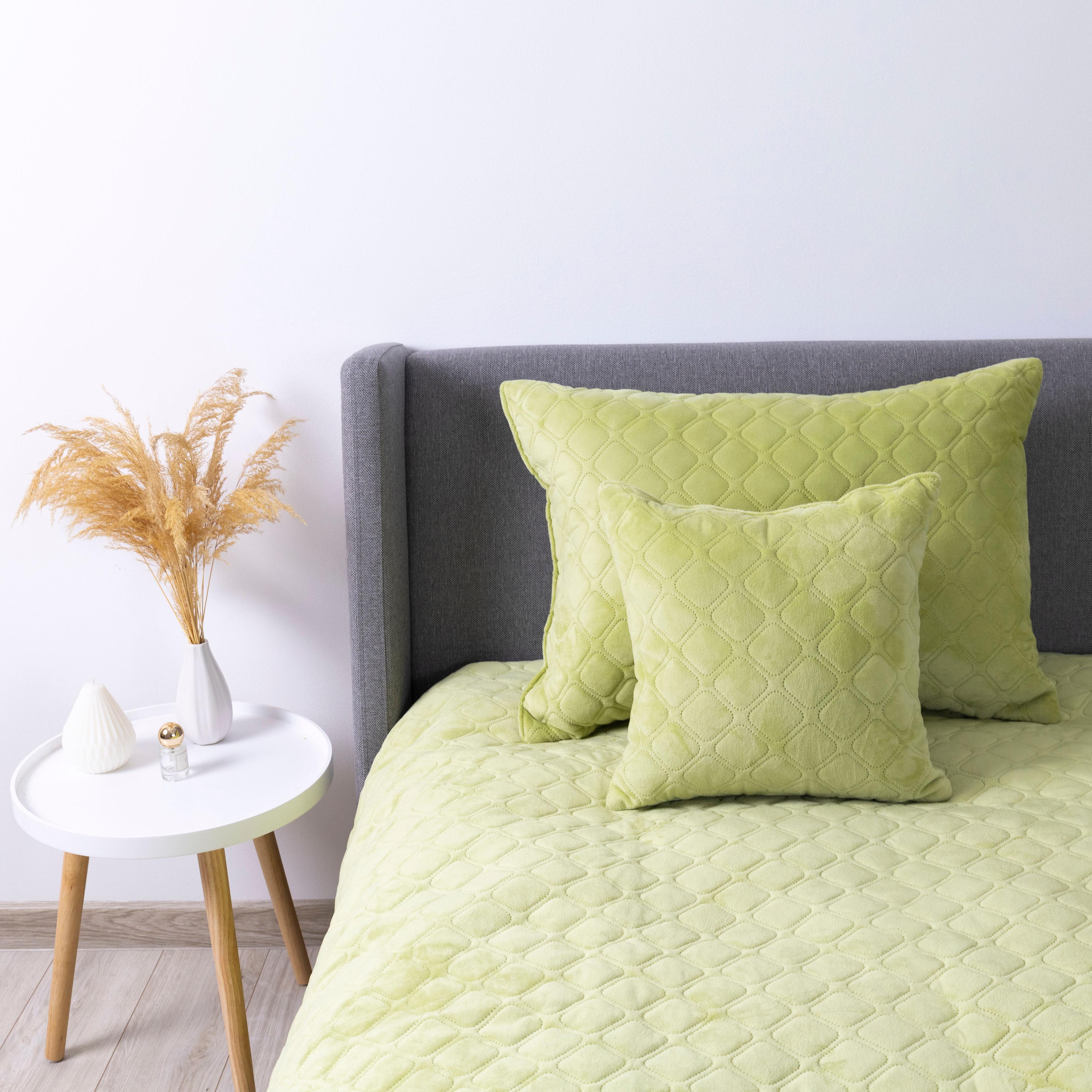Bed Covers TEP "VELOUR" Salad/Rhombus round, 150x210 - Photo 8