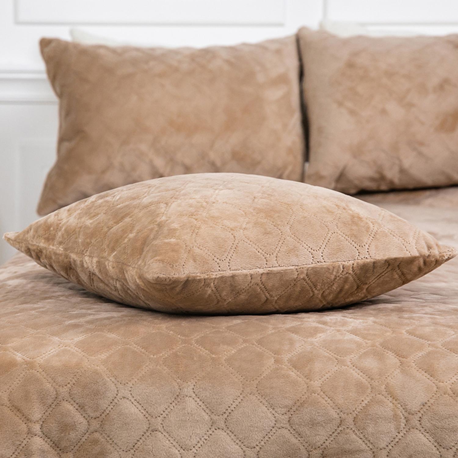 Подушка декоративная "VELOUR" Золотой беж,  - Фото 3