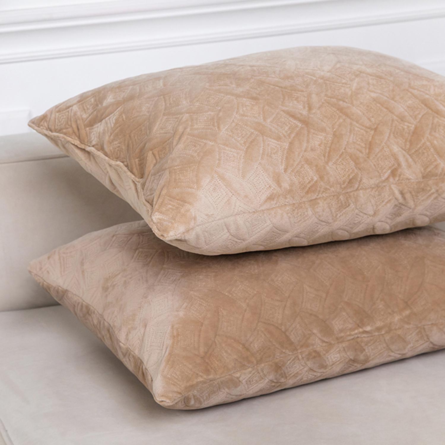 Подушка декоративная "VELOUR" Золотой беж,  - Фото 4