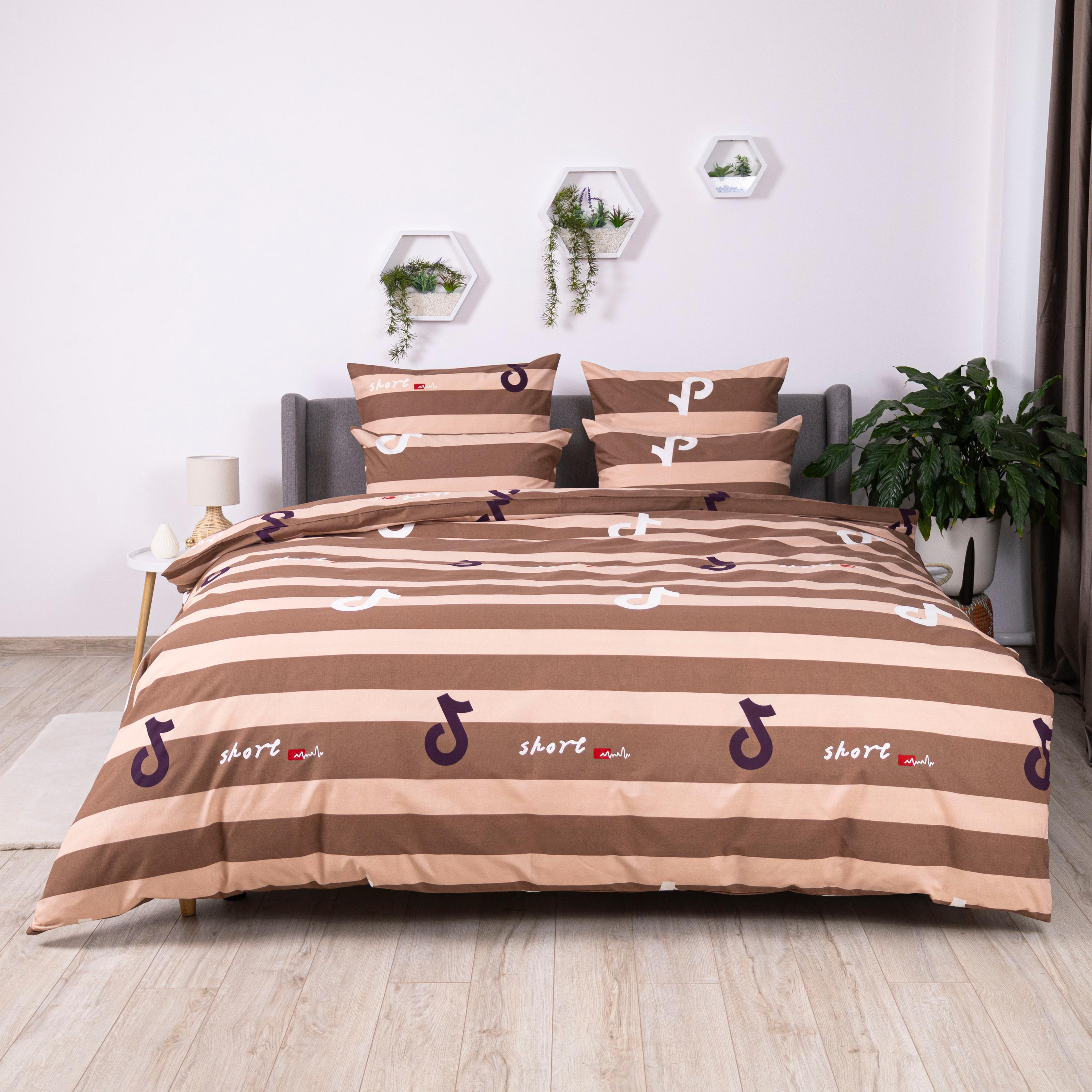 Bedding Set TEP "Soft dreams" Line Brown, 70x70, one and a half - Photo 2