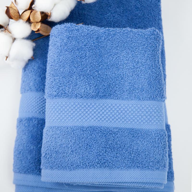 Towel "Honey" (470 g/m2) Blue, 50x90 - Photo 4