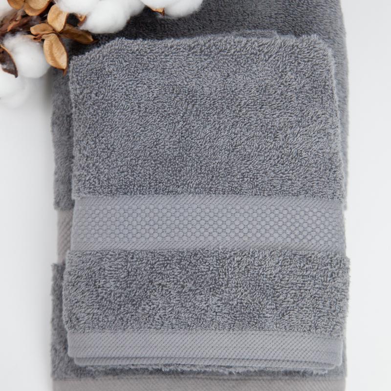 Towel "Honey" (470 g/m2) Stone Gray, 50x90 - Photo 4