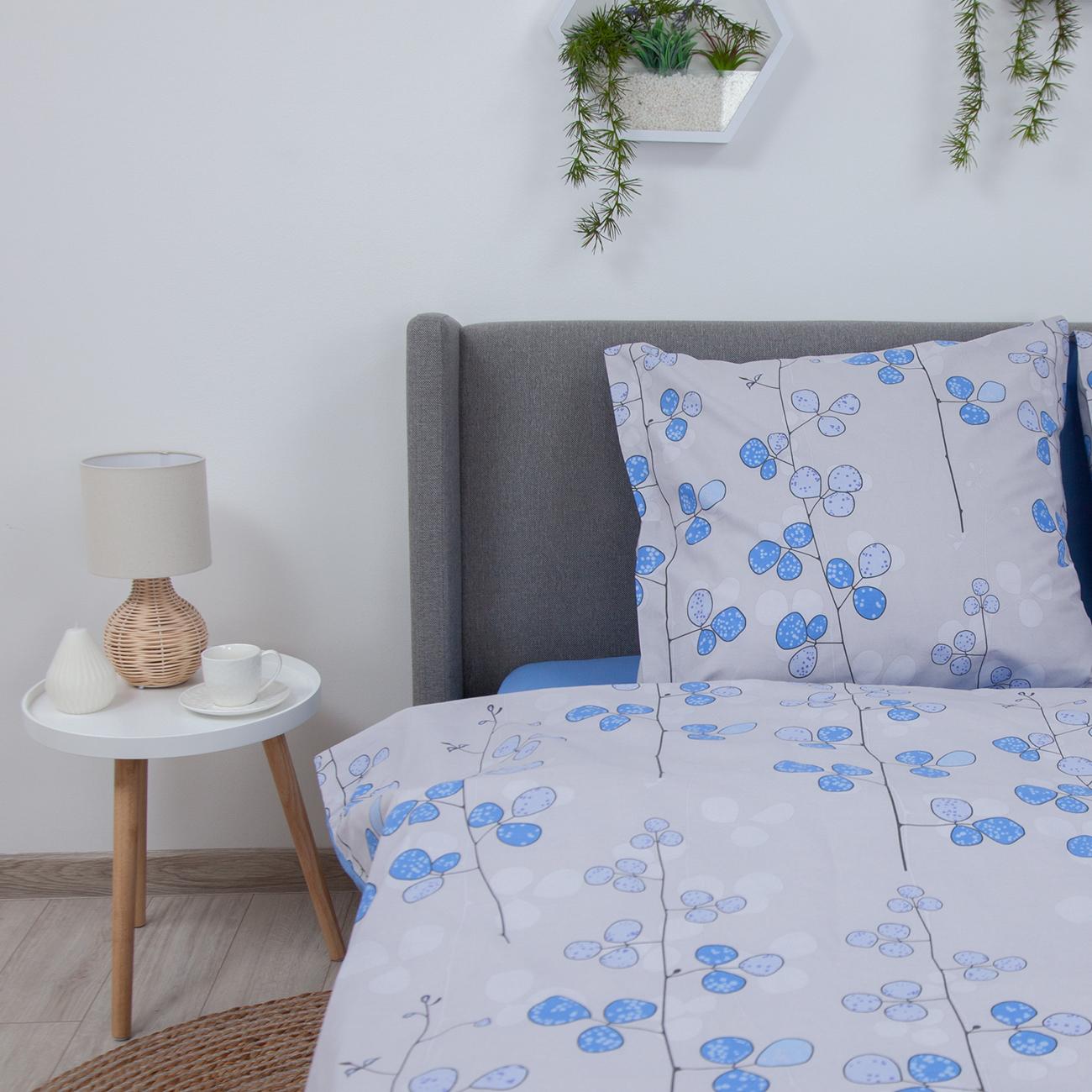 Постільна білизна ТЕП "Soft dreams" Blue Flowers, 70x70, сімейна - Фото 4