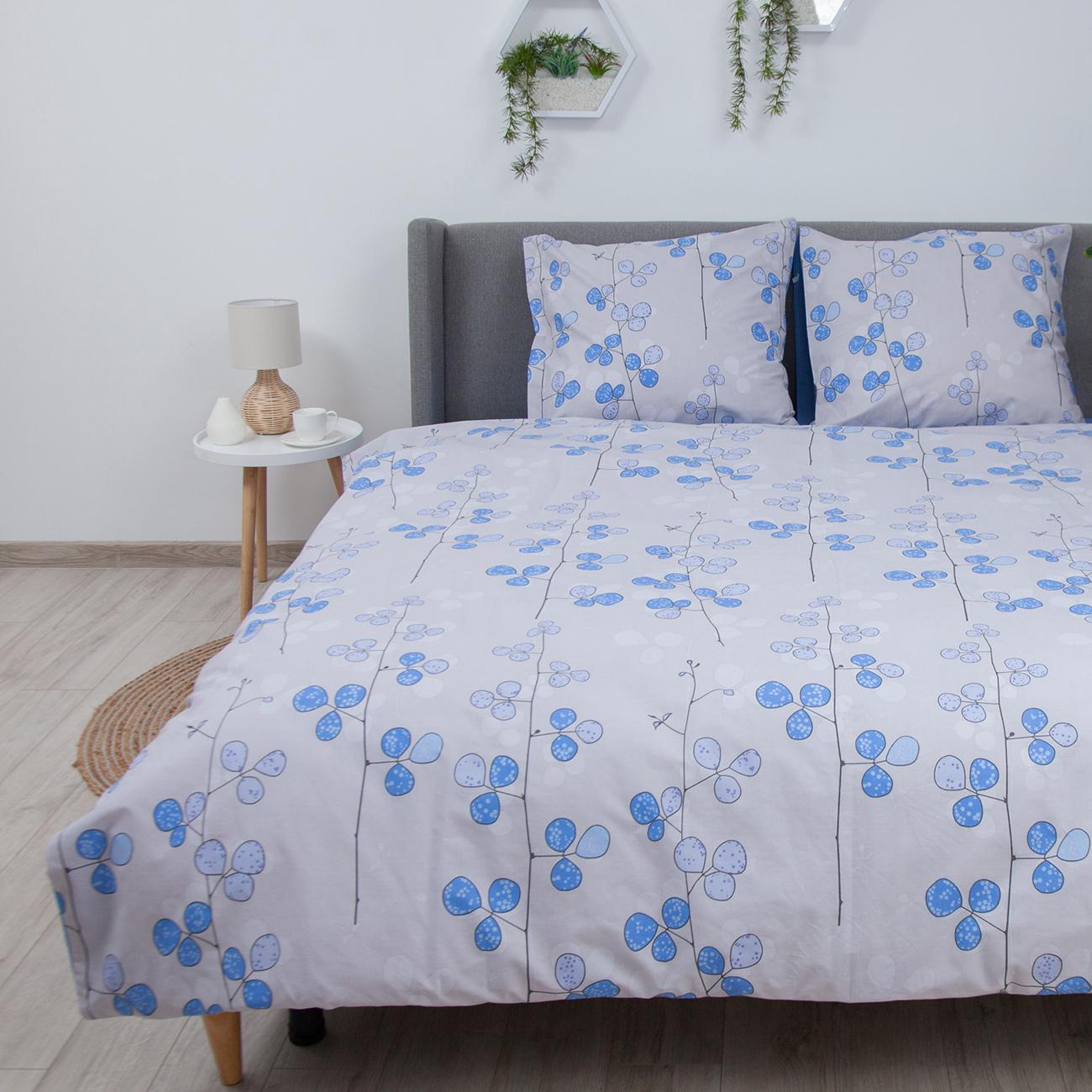 Постільна білизна ТЕП "Soft dreams" Blue Flowers, 70x70, сімейна - Фото 5