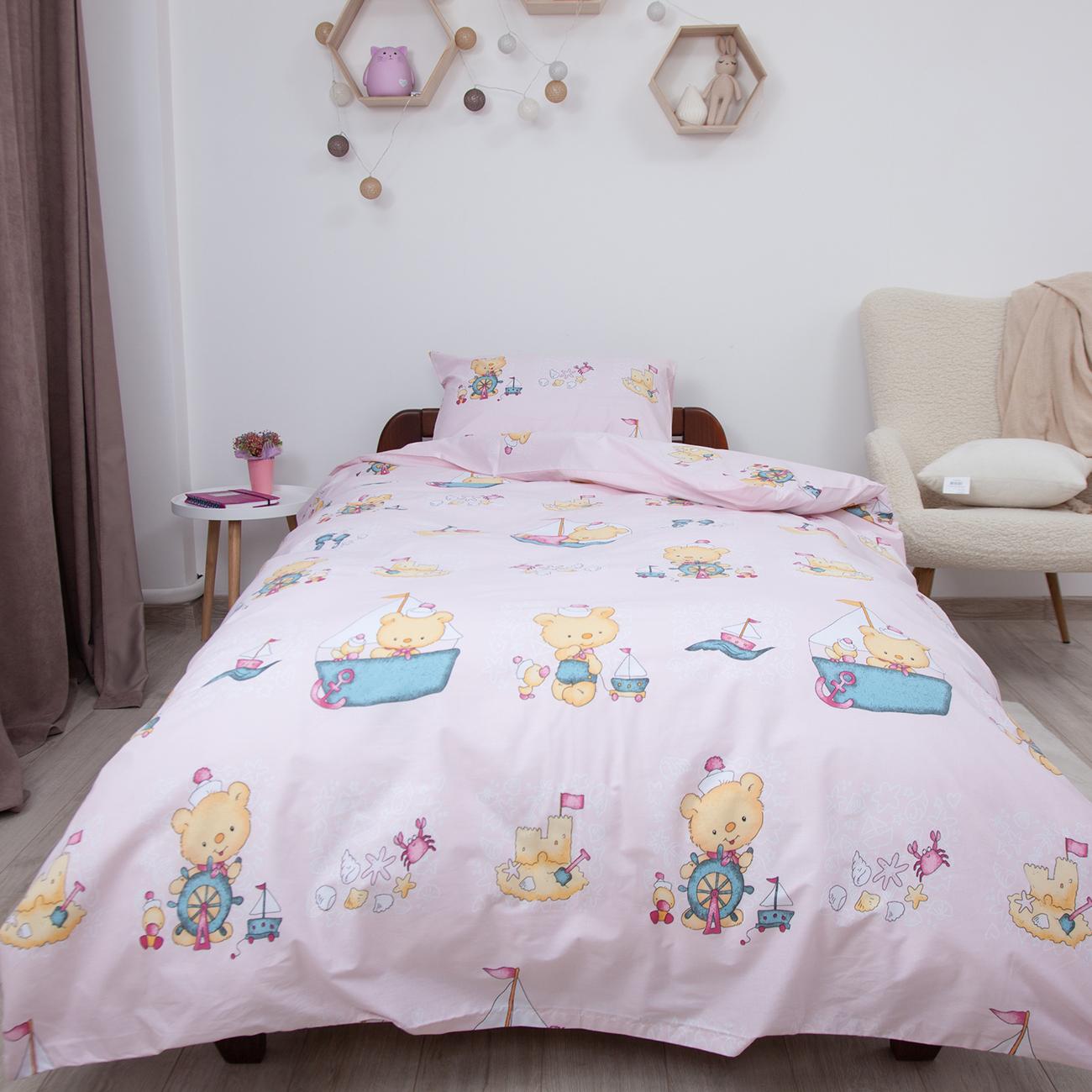Bedding Set TEP "Soft dreams" Rozheviy moryachok, 50x70, teenage - Photo 3