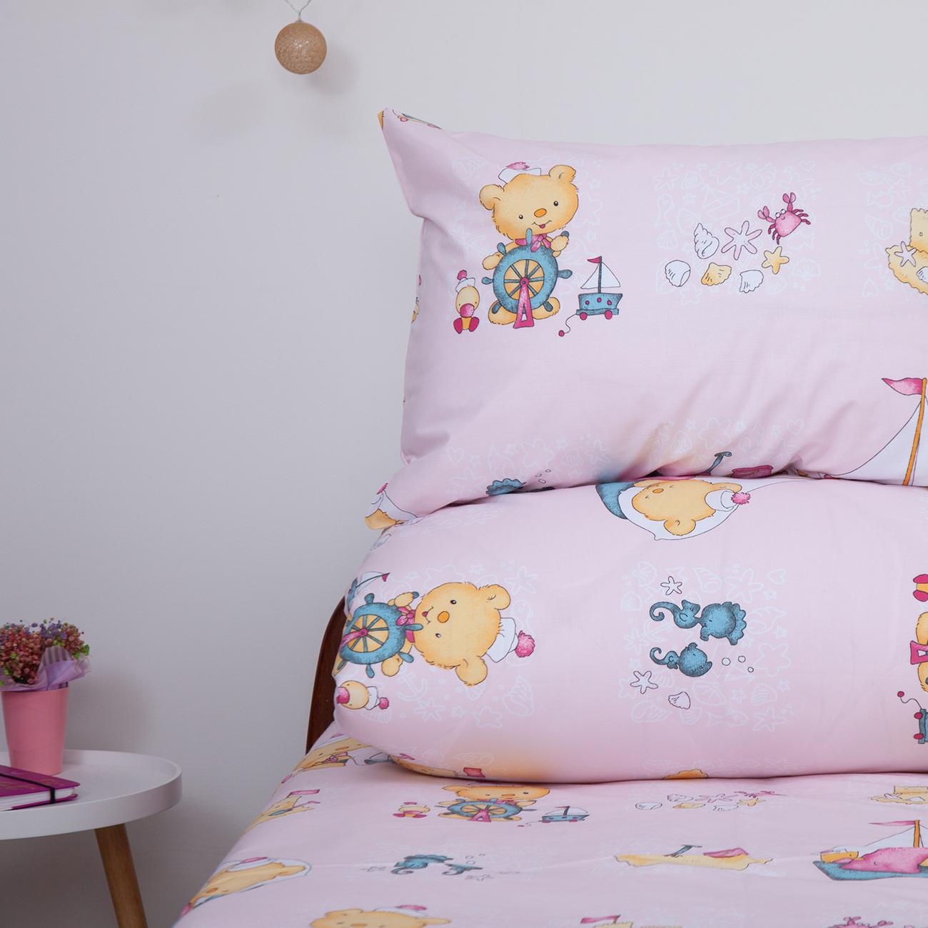 Bedding Set TEP "Soft dreams" Rozheviy moryachok, 50x70, teenage - Photo 2