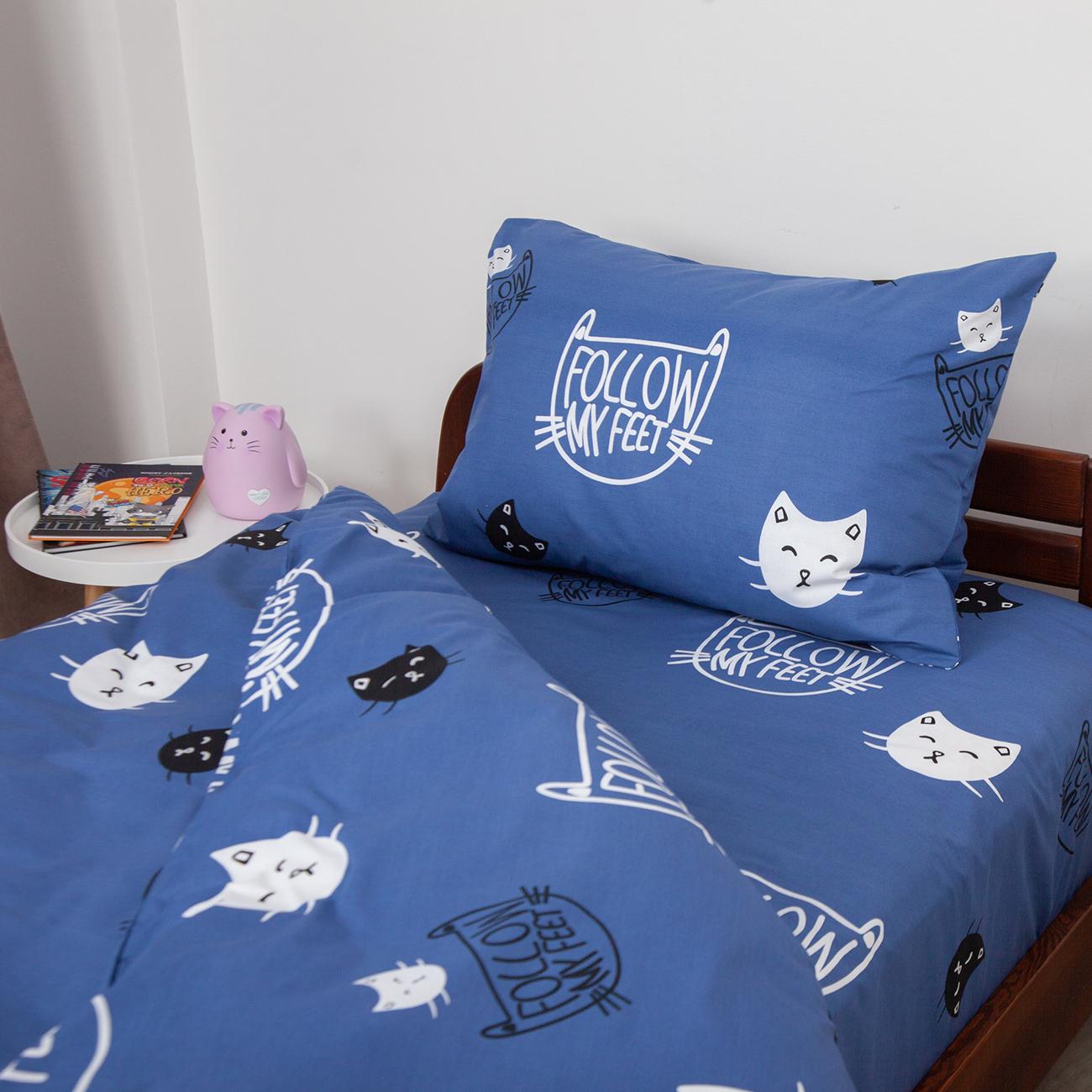 Постільна білизна ТЕП "Soft dreams" Кошенятка (сині), 50x70, підліткова - Фото 5