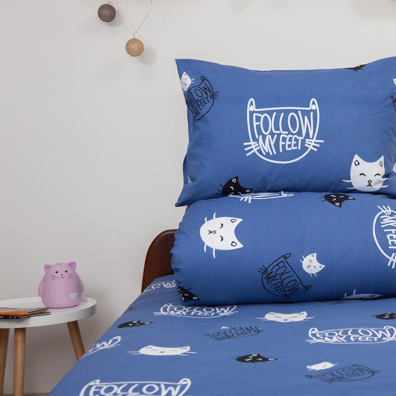 Постільна білизна ТЕП "Soft dreams" Кошенятка (сині), 50x70, підліткова - Фото 2