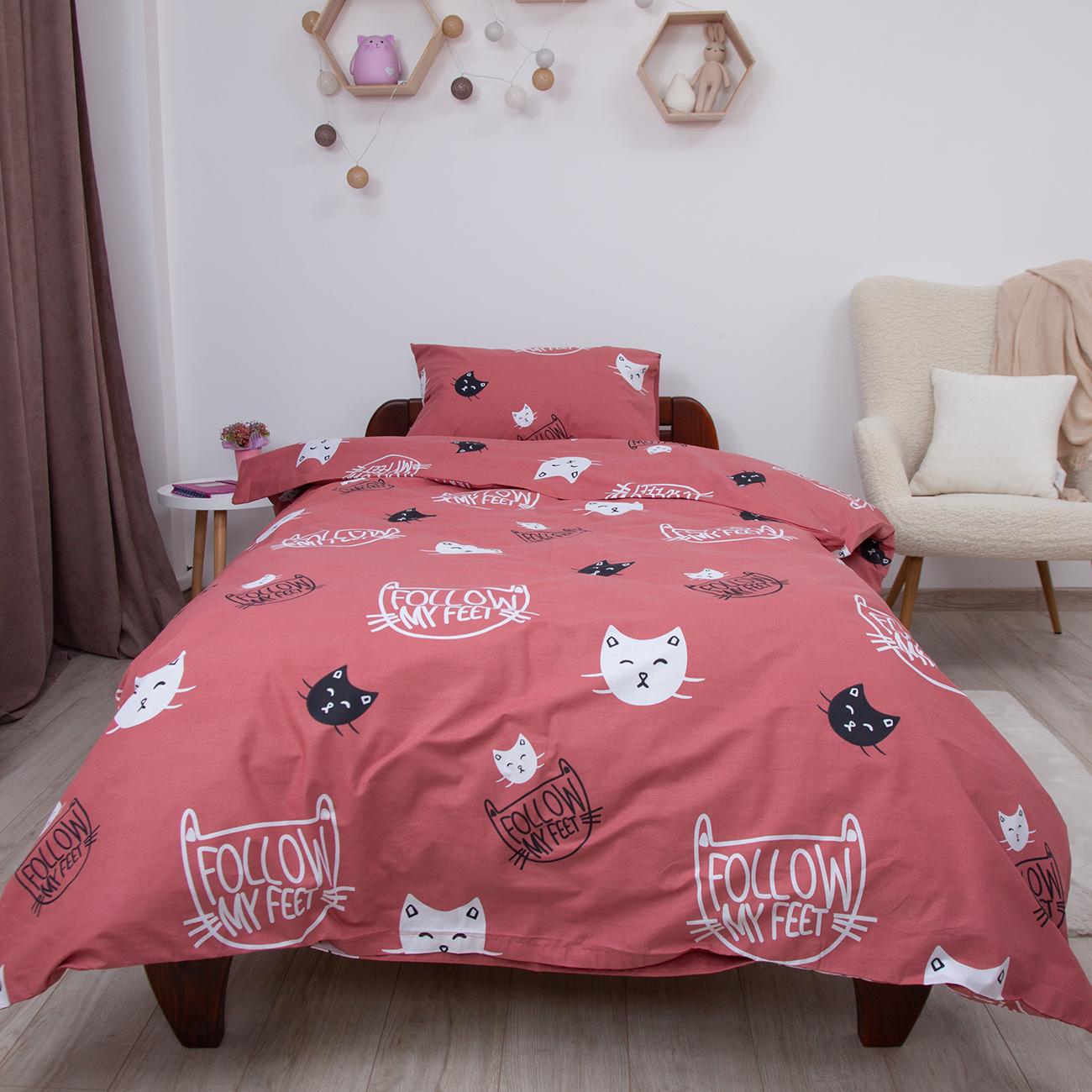 Постільна білизна ТЕП "Soft dreams" Кошенятка (коричневий), 50x70, підліткова - Фото 3